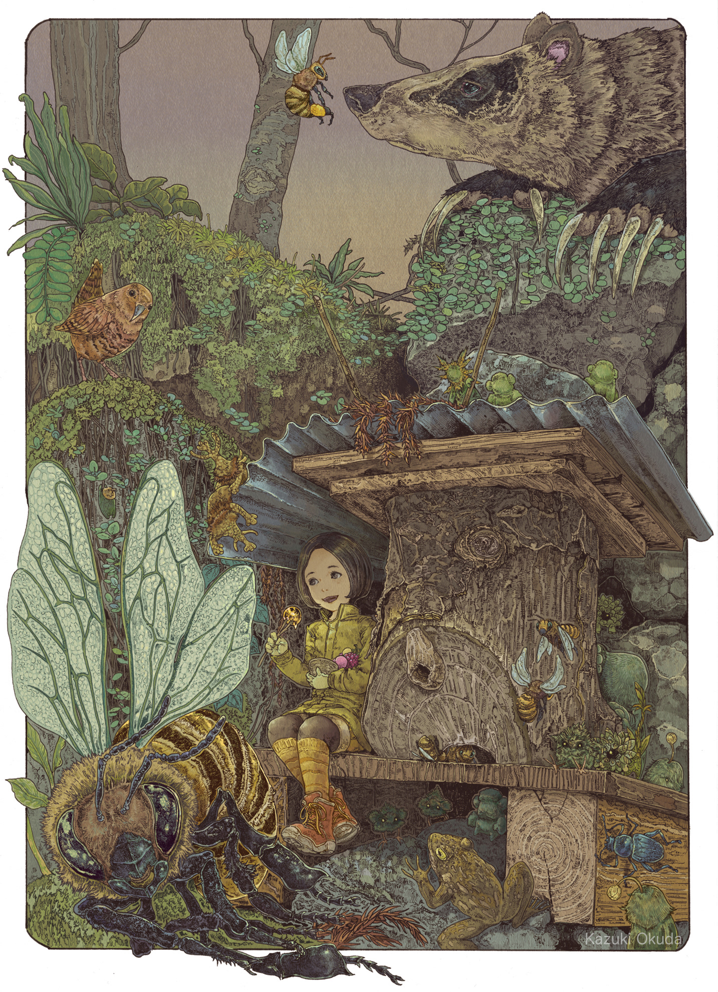 动物童话幻想女孩插图昆虫日本风景自然照片店-04.jpg