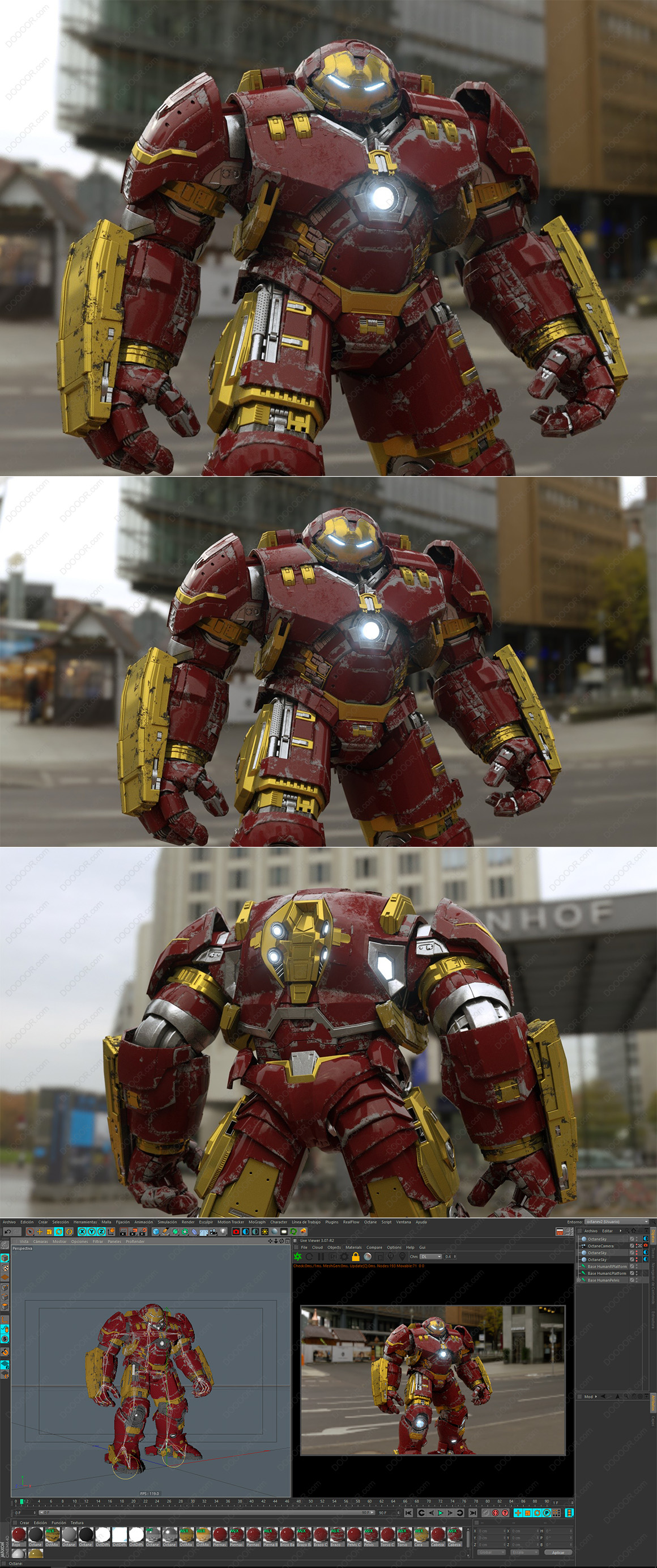 钢铁侠HULKBUSTER反浩克装甲3D模型C4D&amp;FBX素材.jpg