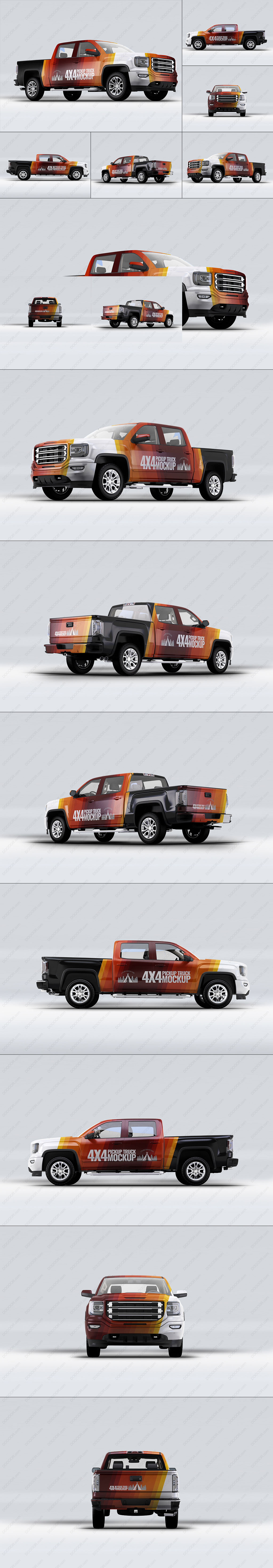 05377_8视角卡车4X4模型PSD样机.jpg