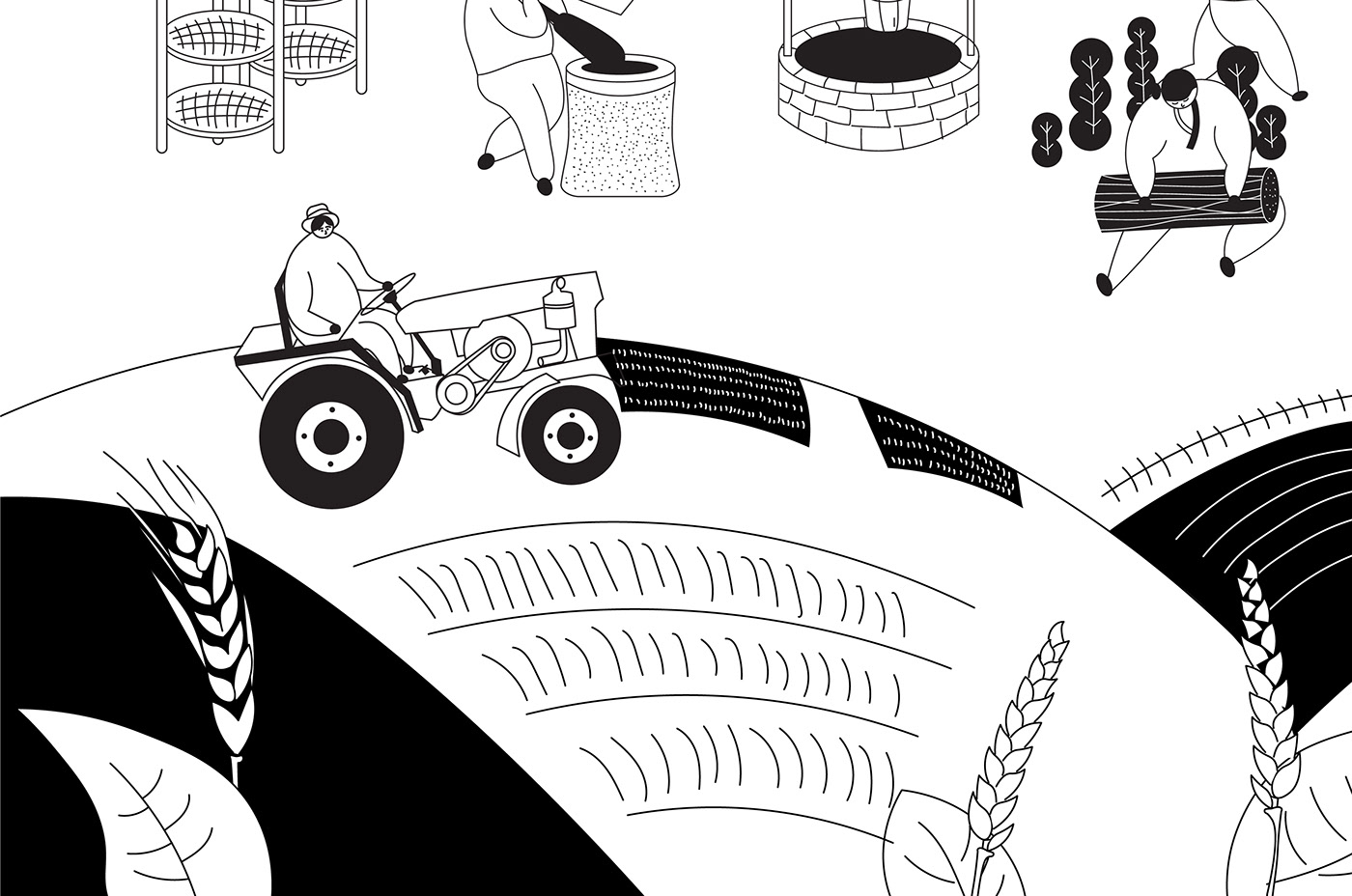 中国食品、餐厅、大米、插画、包装、Slowtime品牌推广-02.jpg