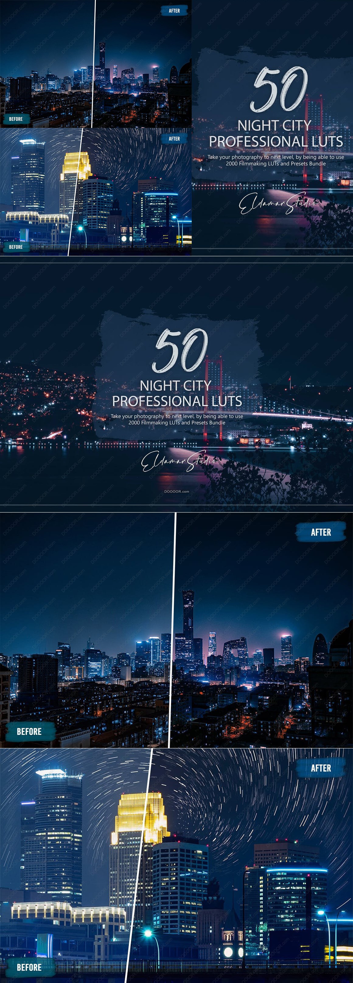 50个夜城LUT和预设包[格式-LRTEMPLATE&amp;DNG&amp;XMP&amp;CUBE].jpg