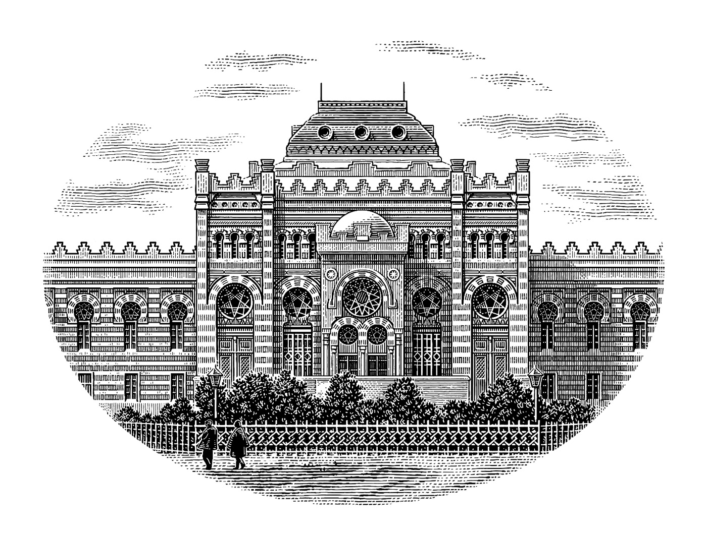 黑白插画-j建筑风景 乔治亚州-Tatiana Trikoz [23P] (2).jpg