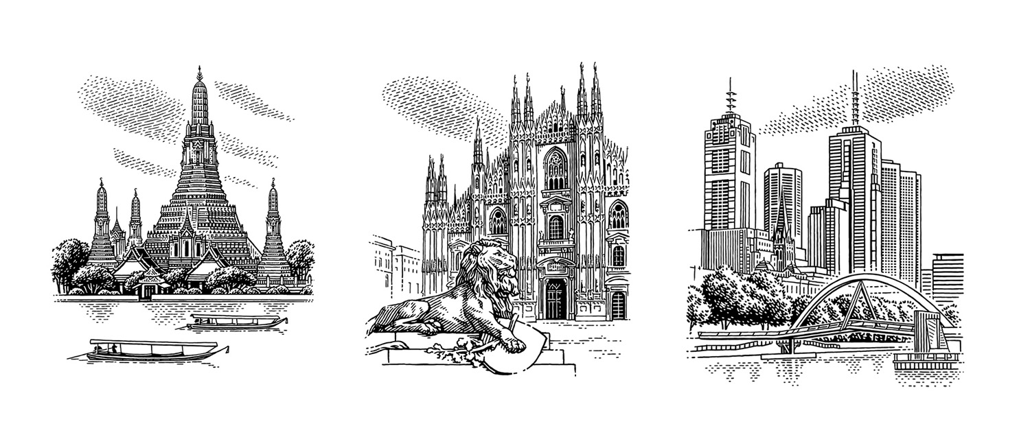 黑白插画-j建筑风景 乔治亚州-Tatiana Trikoz [23P] (14).jpg