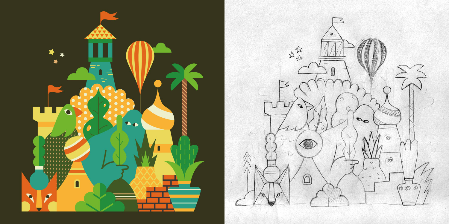 冒险人物设计儿童插画数码插画插图珍珠岛丛林自然向量-11.jpg