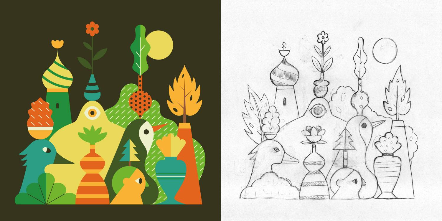 冒险人物设计儿童插画数码插画插图珍珠岛丛林自然向量-17.jpg