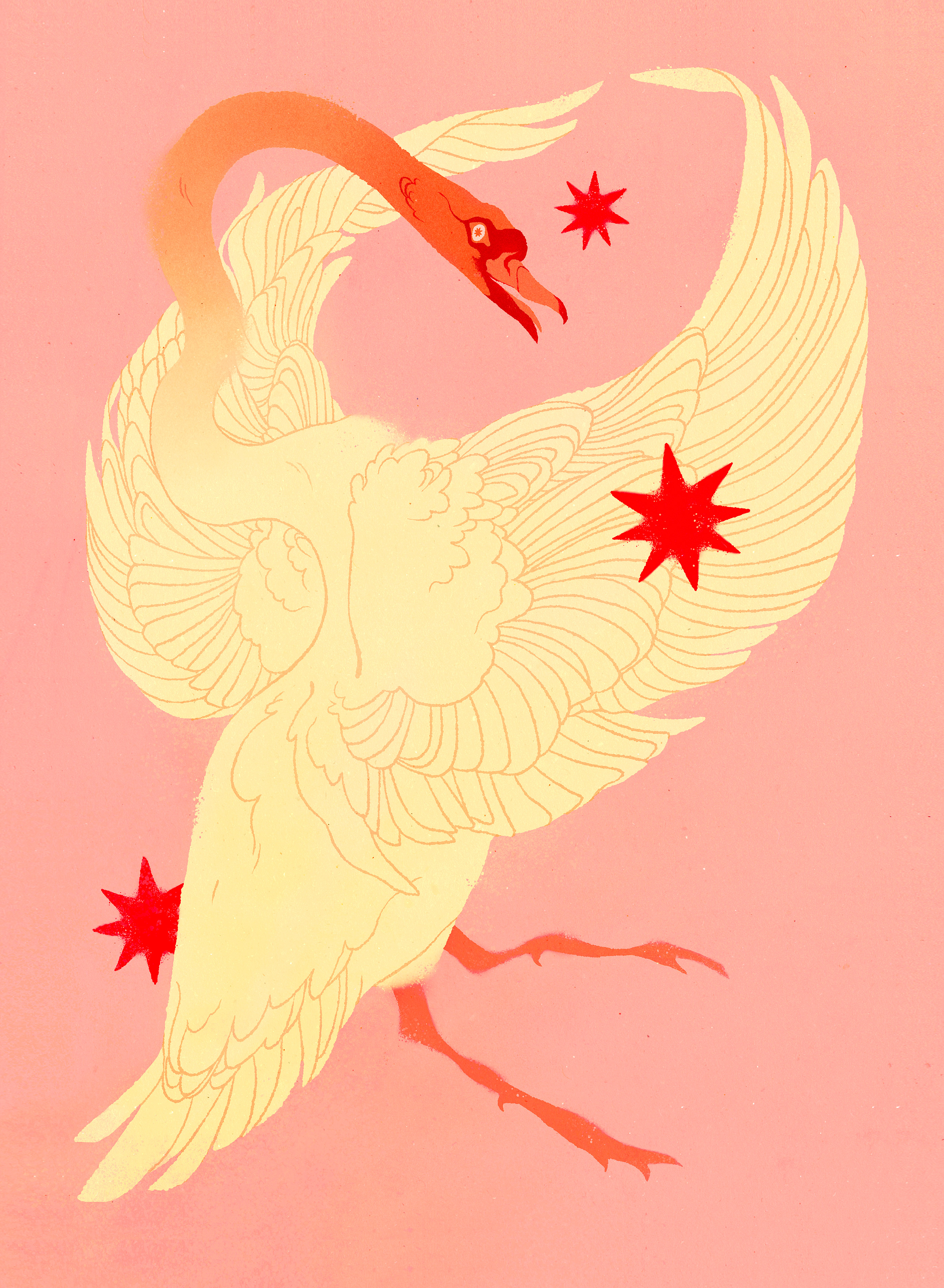 动物艺术黑色猫猫插图橙色莎曼莎泥静物白色-08.jpg