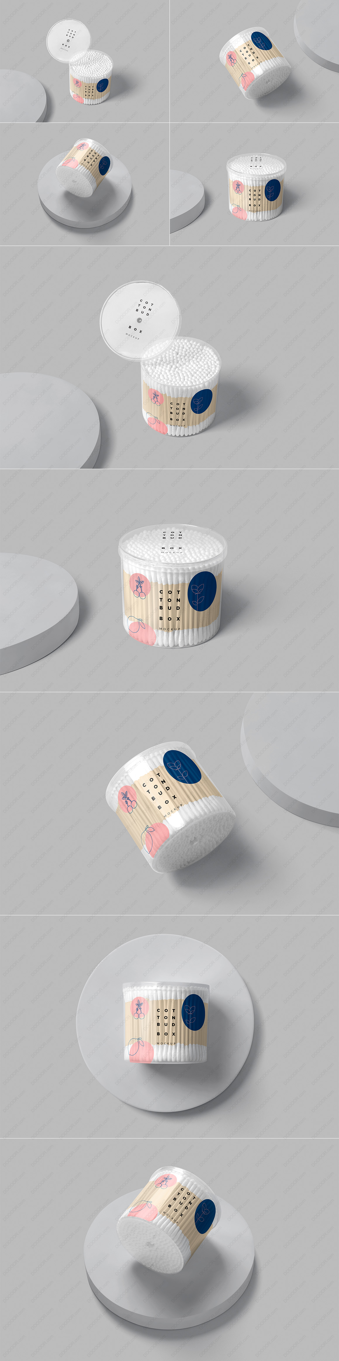 5视角棉签棒透明圆形塑料盒样机PSD模型.jpg