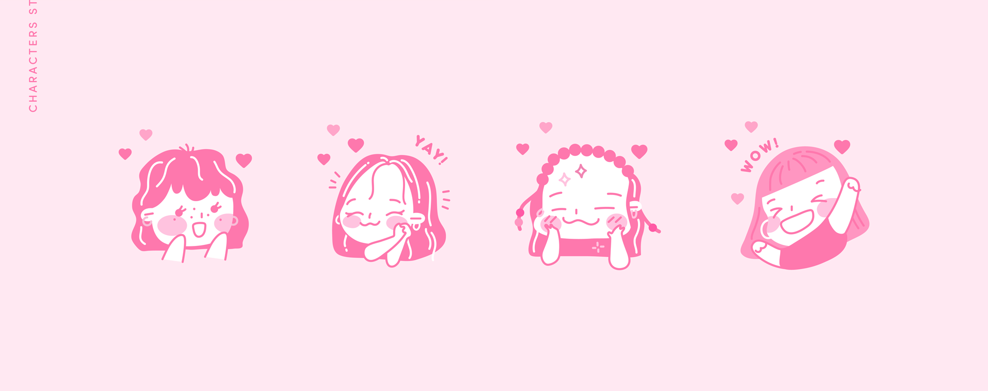 美丽人物可爱水果卡瓦伊标识牛奶包装粉红色护肤品-07.gif