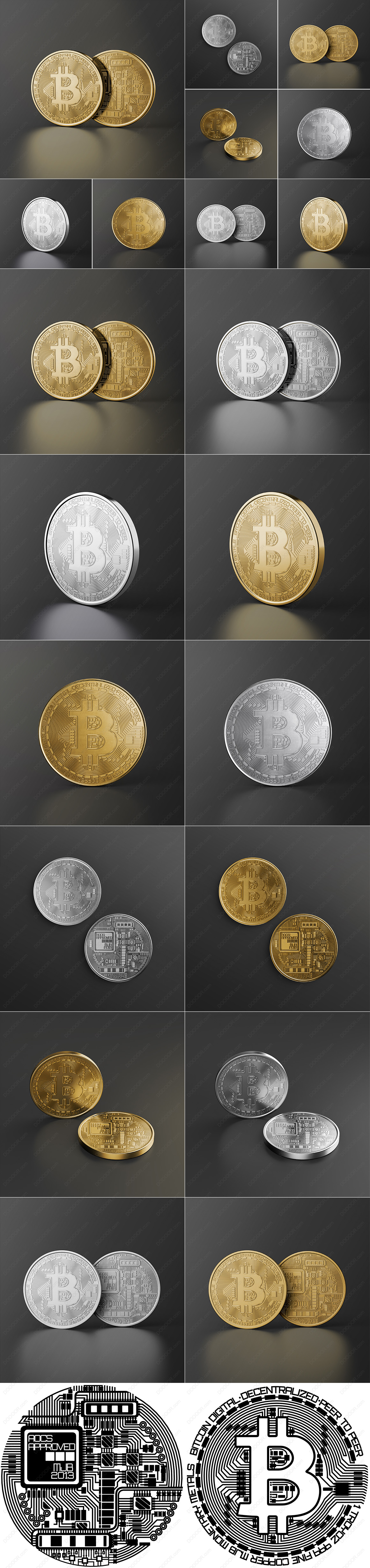 6视角金币&amp;银币奖牌硬币样机PSD模型.jpg