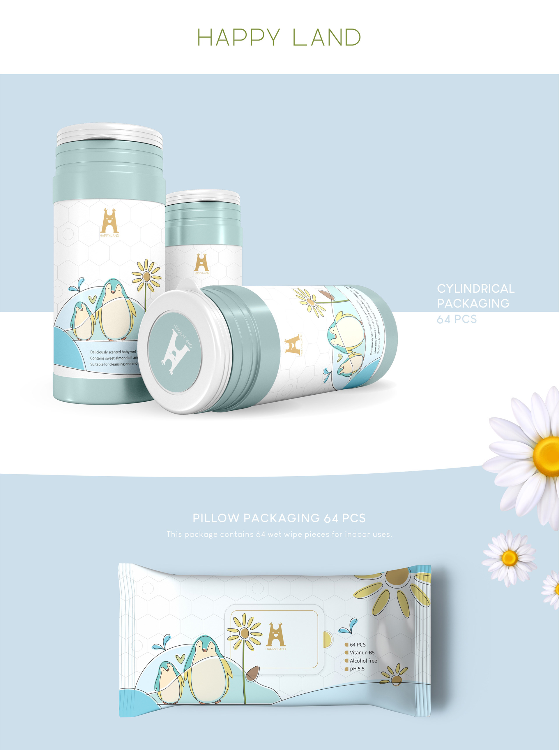 婴儿湿巾设计线性标识运动图形包装设计草图湿巾包装品牌设计插图-10.jpg