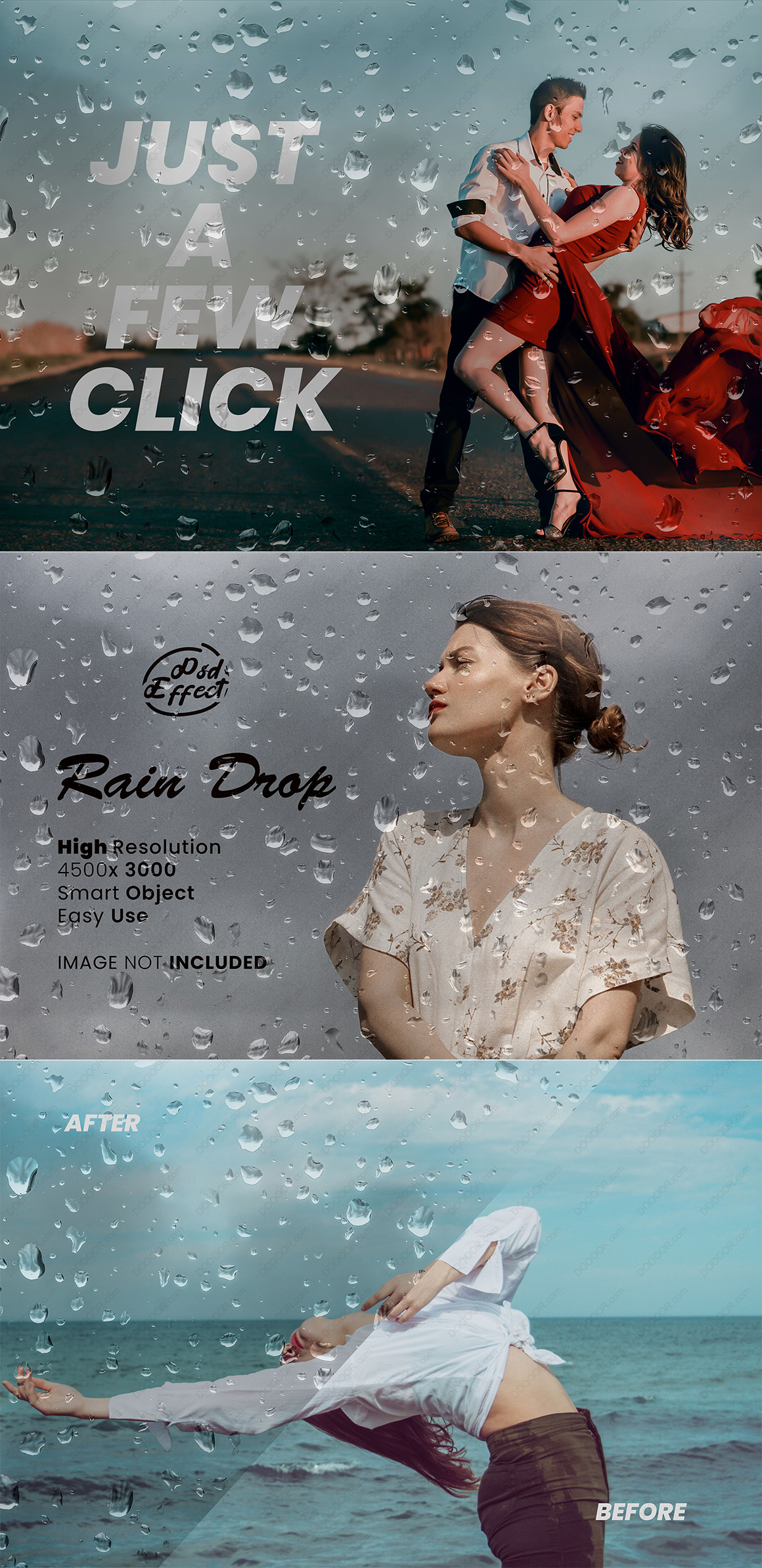 透明玻璃上的雨滴效果PSD特效模板素材.jpg