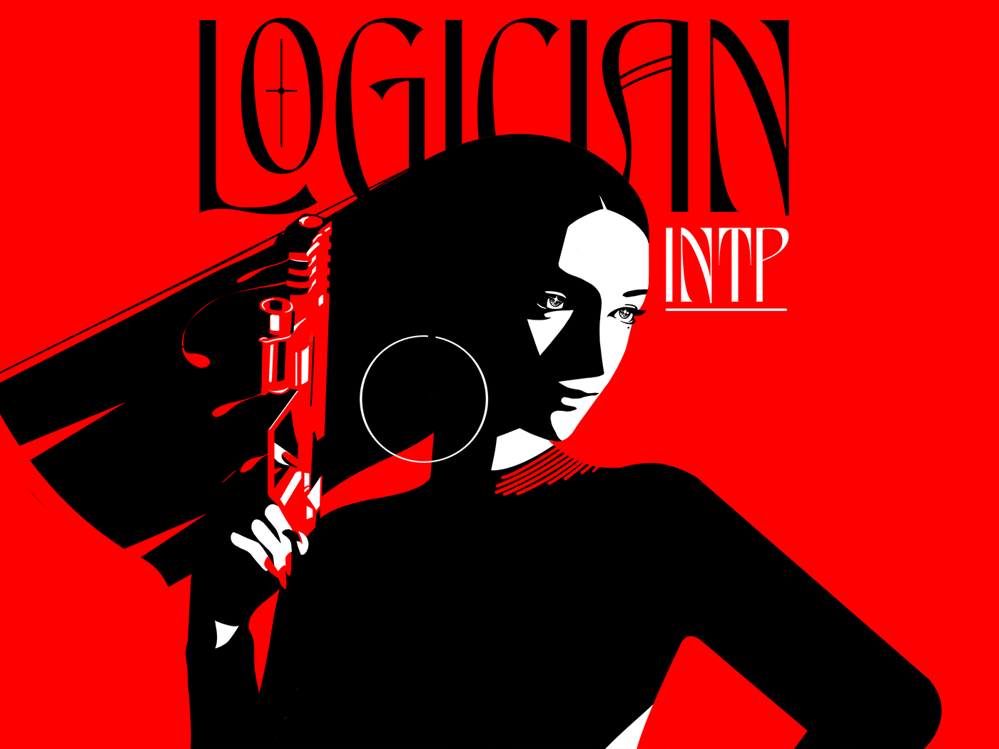 红底黑白数码矢量人物肖像画插画设计-02.png