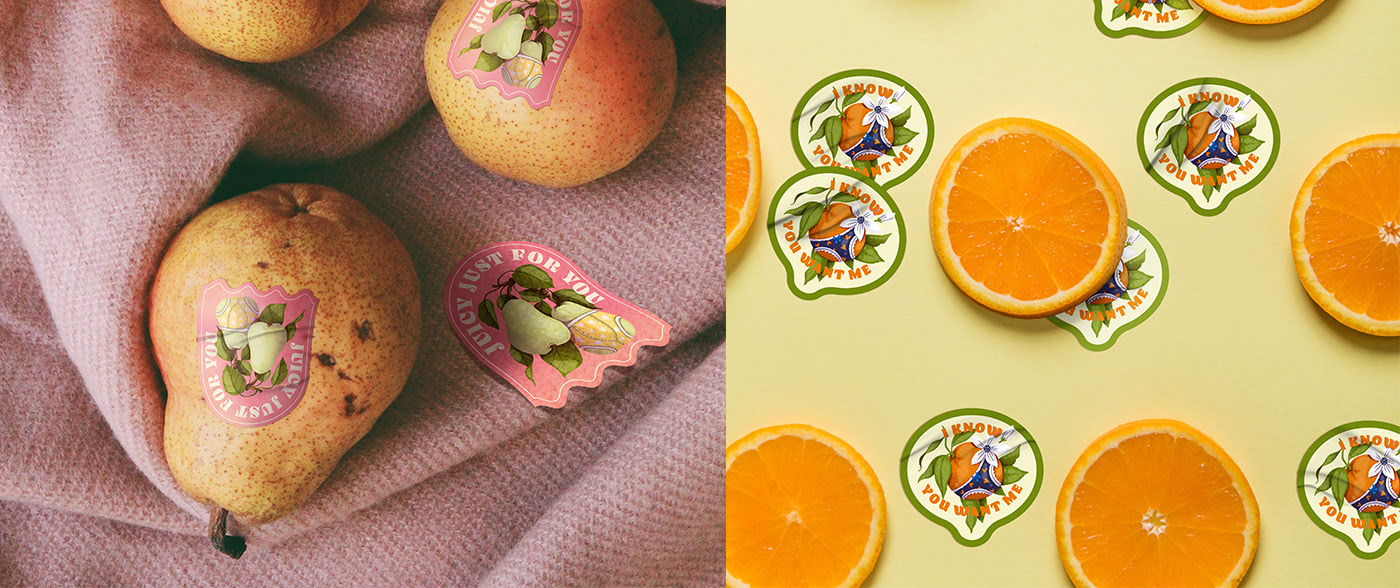 苹果香蕉樱桃水果柠檬市场橘子梨贴纸草莓-07.jpg