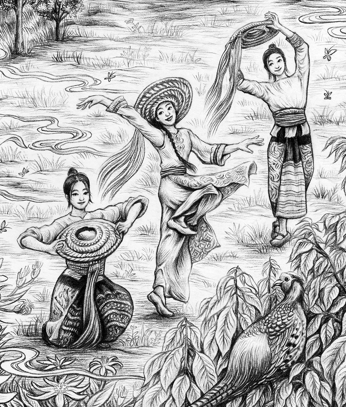 为“木姜叶柯 花瑶的茶”绘制的长卷包装图-07.jpg