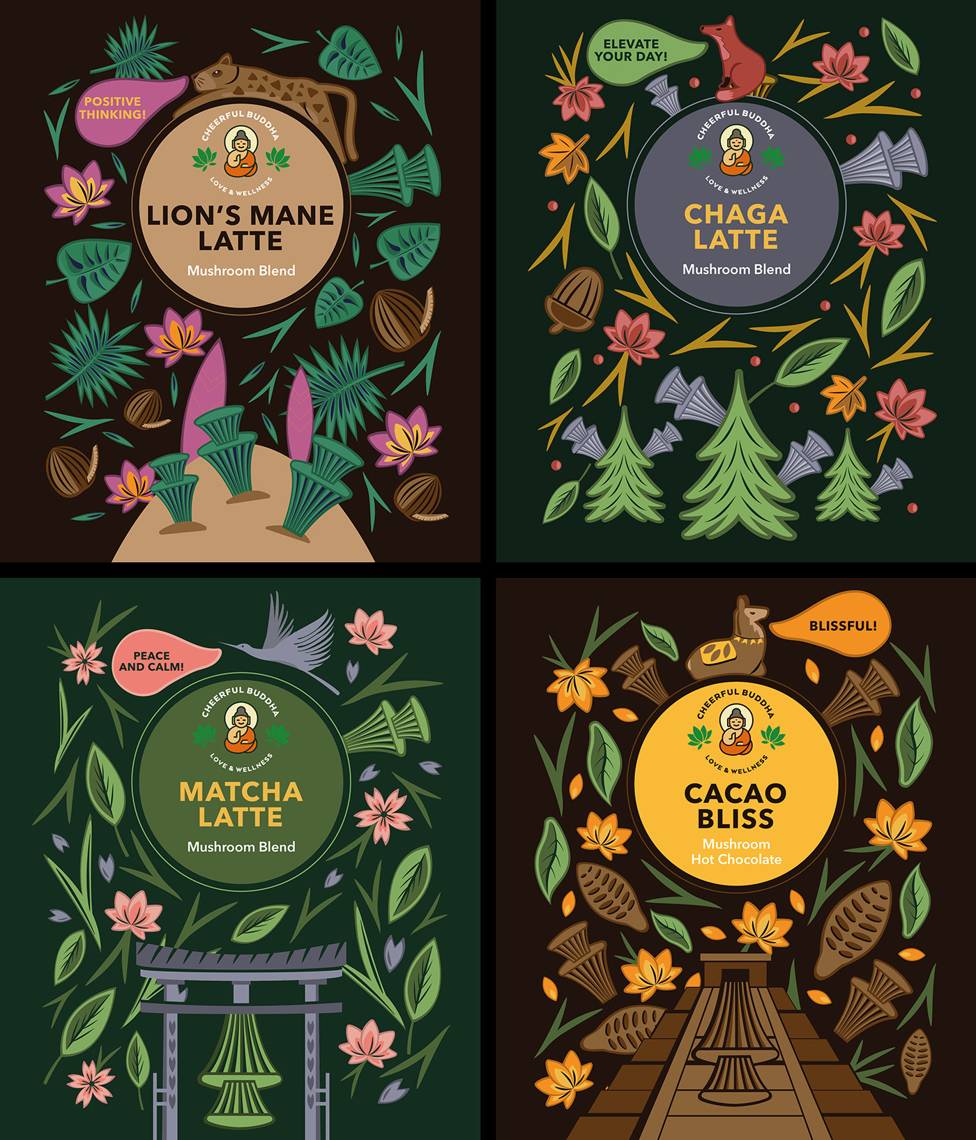 欢乐佛-拿铁系列 咖啡插画包装 英国-Kremmer Branding &amp; Design Studio[13P] (7).jpg