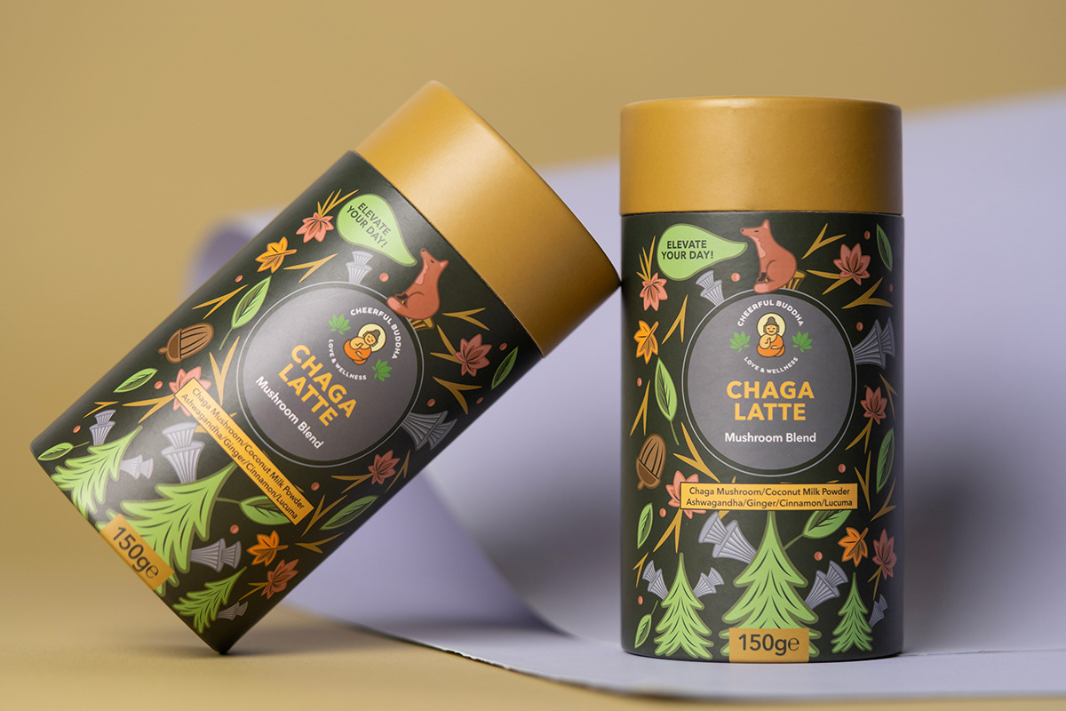 欢乐佛-拿铁系列 咖啡插画包装 英国-Kremmer Branding &amp; Design Studio[13P] (10).jpg