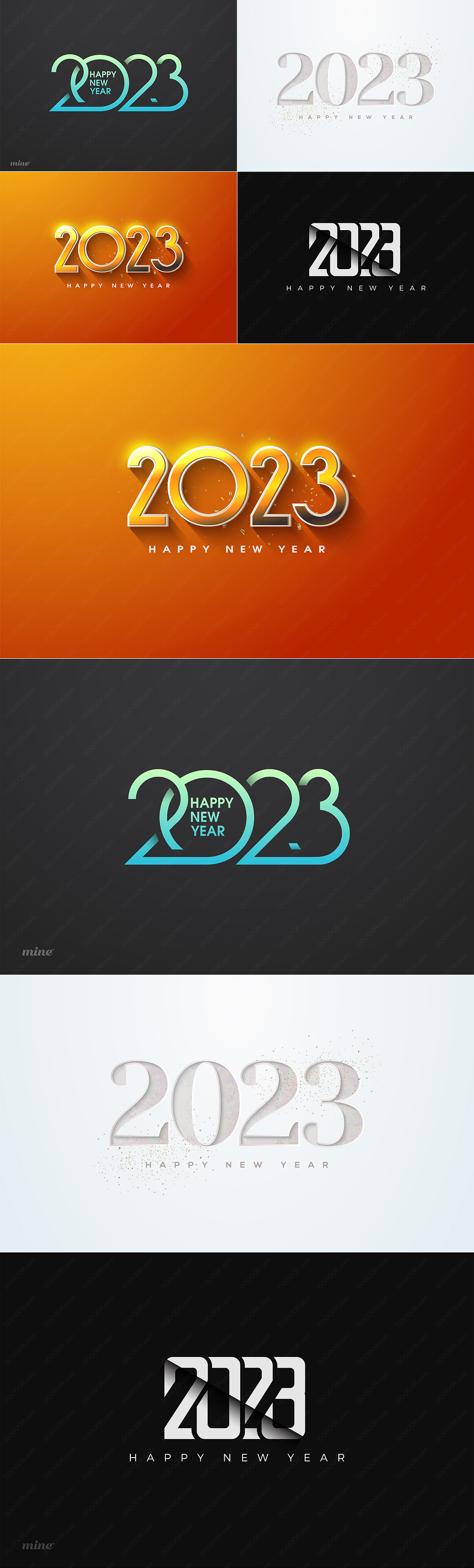4款创意新年2023年金银数字兔年可编辑矢量素材-VOL-09.jpg