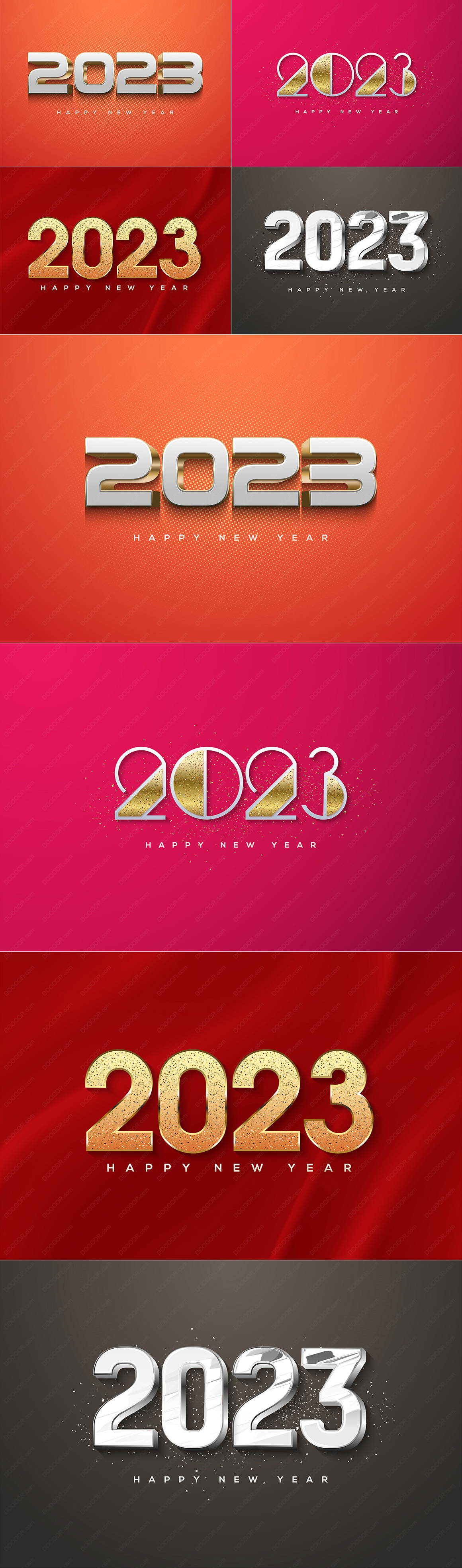 4款创意新年2023年金银数字兔年可编辑矢量素材-VOL-12.jpg