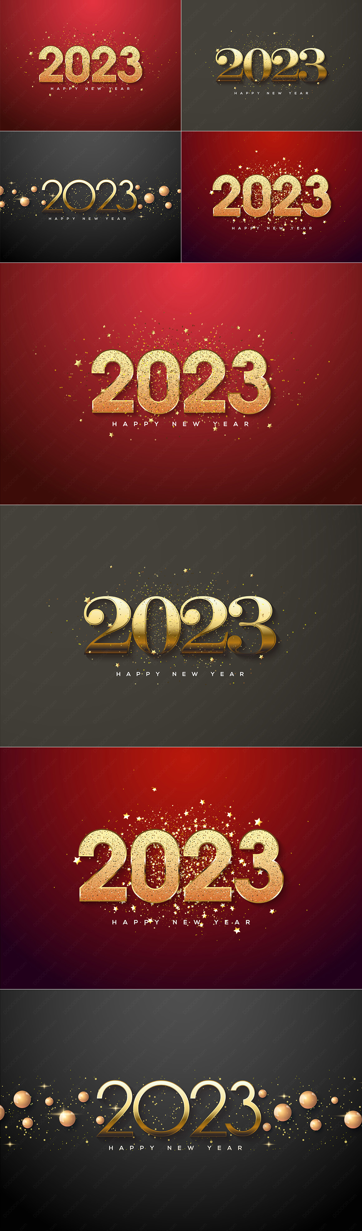 4款新年2023年黄金字数字可编辑文字效果矢量素材.jpg