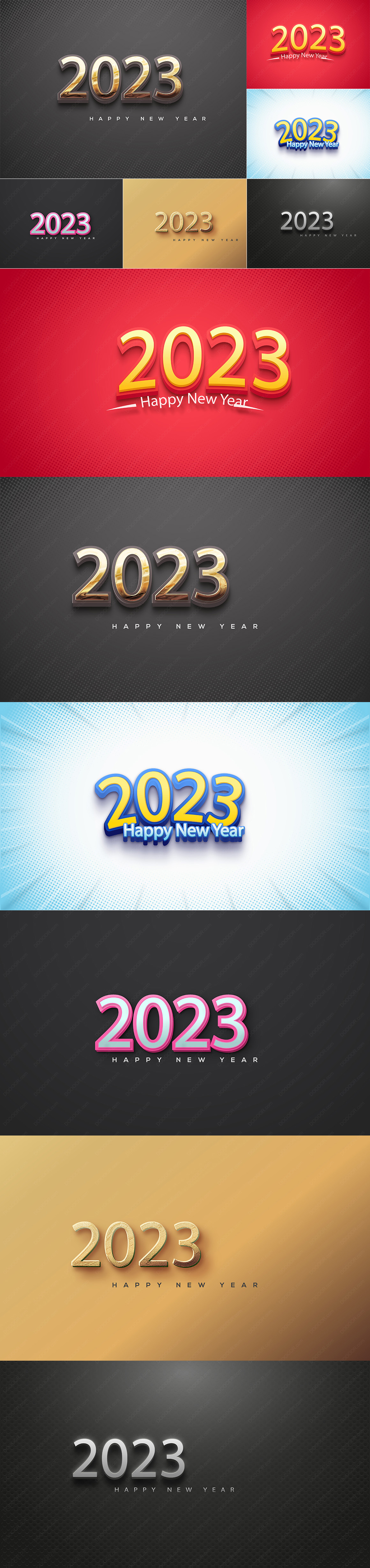 6款春节元旦数字2023年兔年新年可编辑矢量素材-VOL-03.jpg