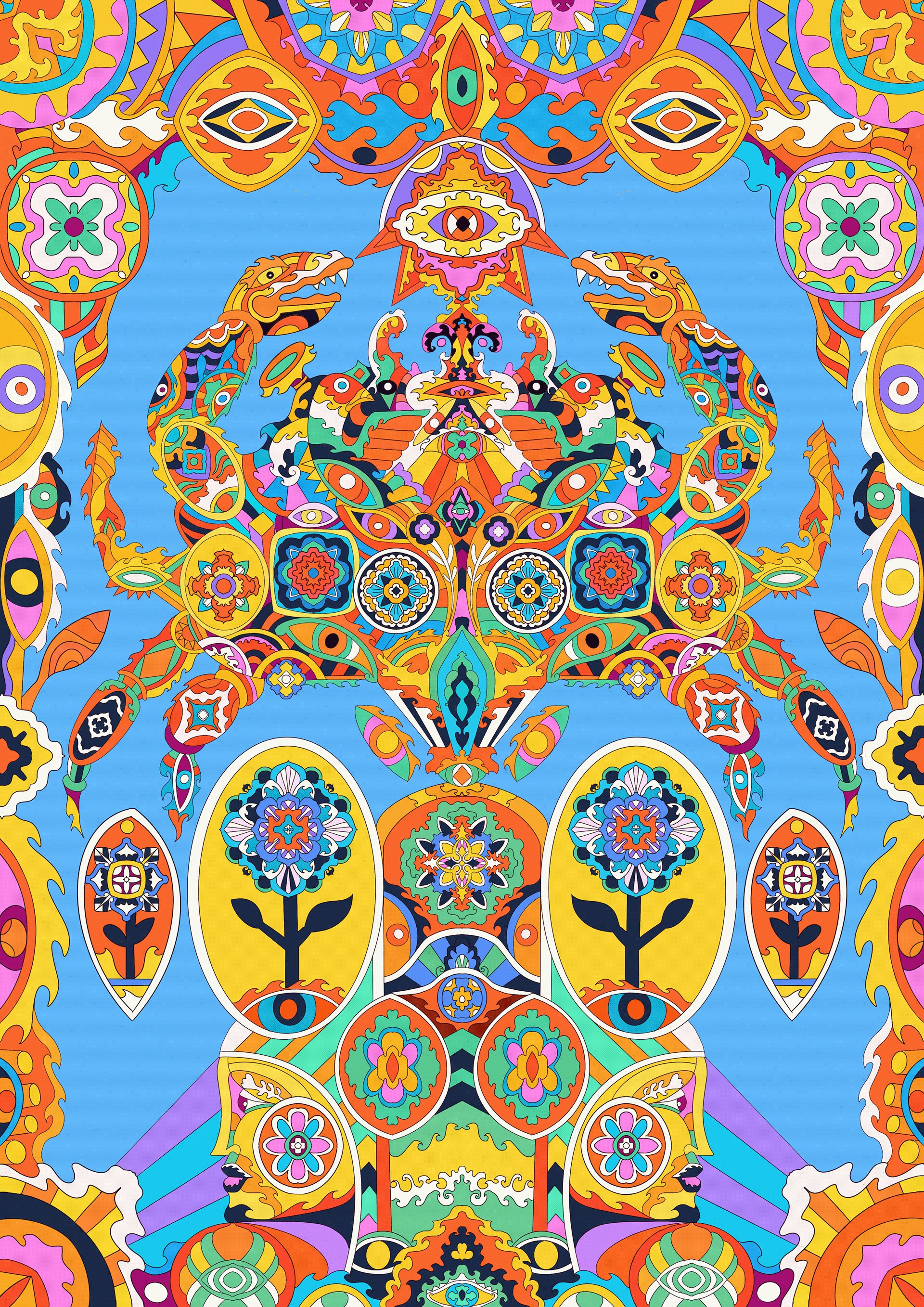 抽象主义 土坯插画 艺术品 数字艺术 数字插图 几何的 图案 迷幻的 迷幻的 向-7.jpg