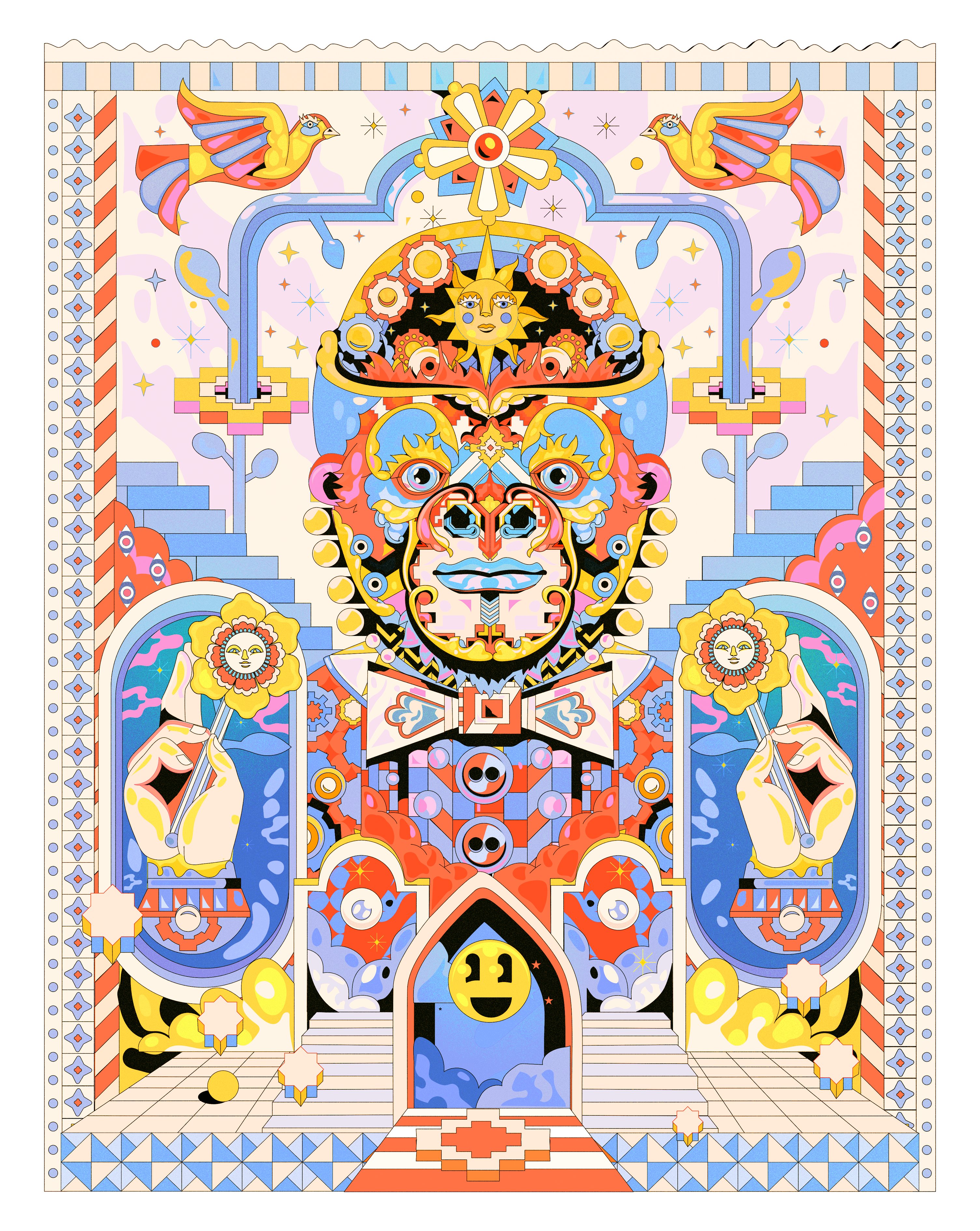 抽象主义 土坯插画 艺术品 数字艺术 数字插图 几何的 图案 迷幻的 迷幻的 向-16.jpg