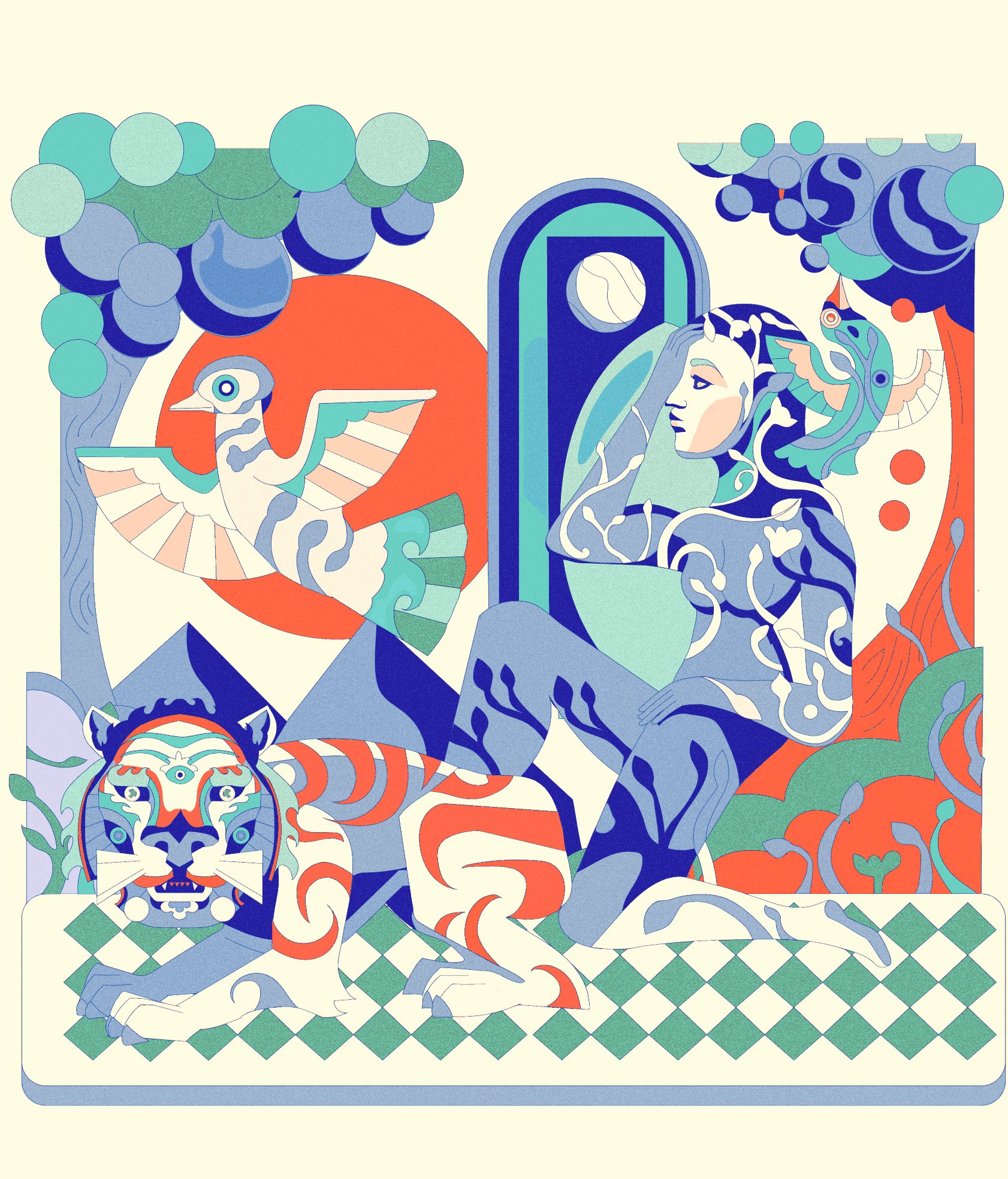 抽象主义 土坯插画 艺术品 数字艺术 数字插图 几何的 图案 迷幻的 迷幻的 向-19.jpg