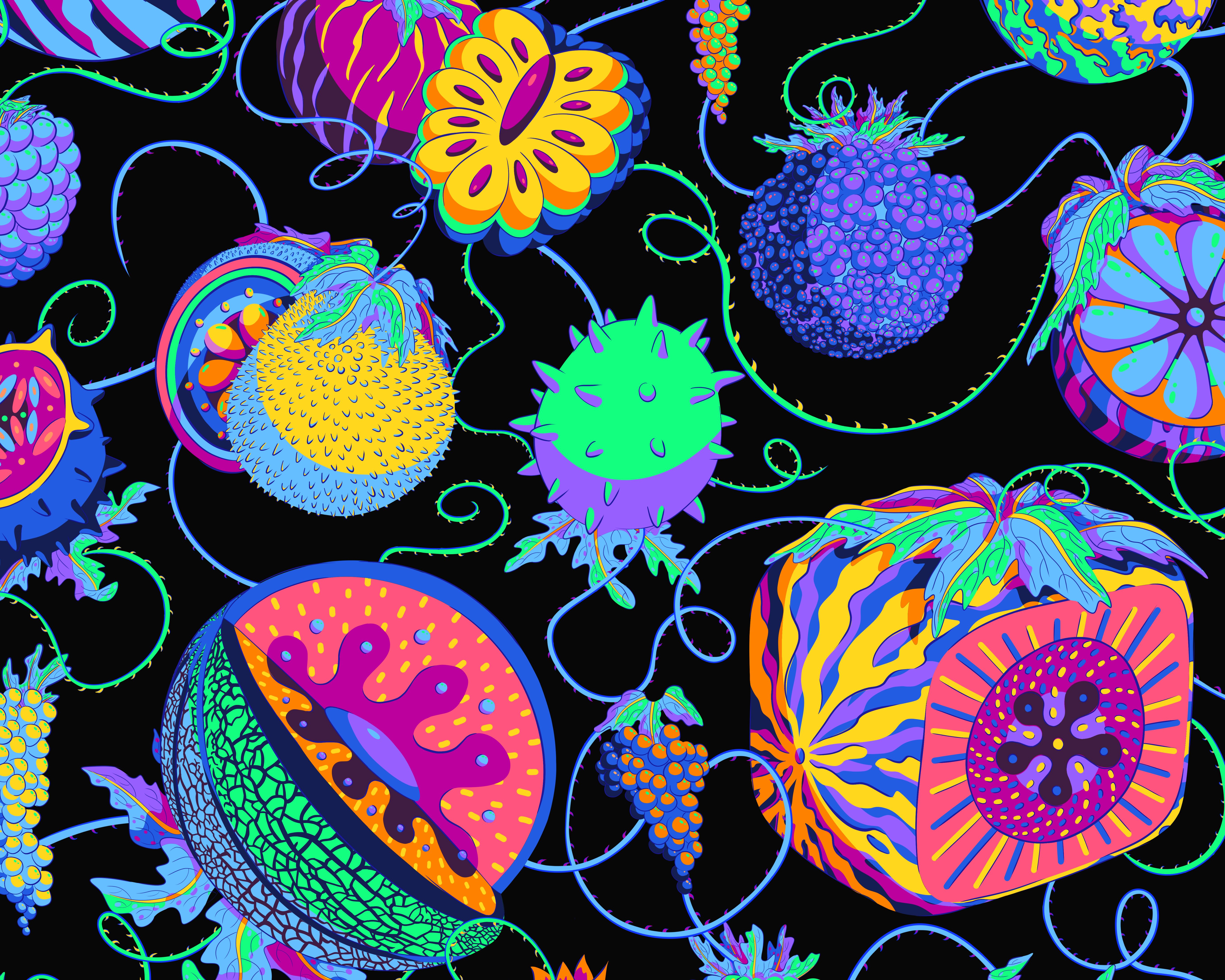 数字艺术 数字插图 织物 水果 游戏美术 插图 图案 打印 纺织品 墙纸-01.jpg