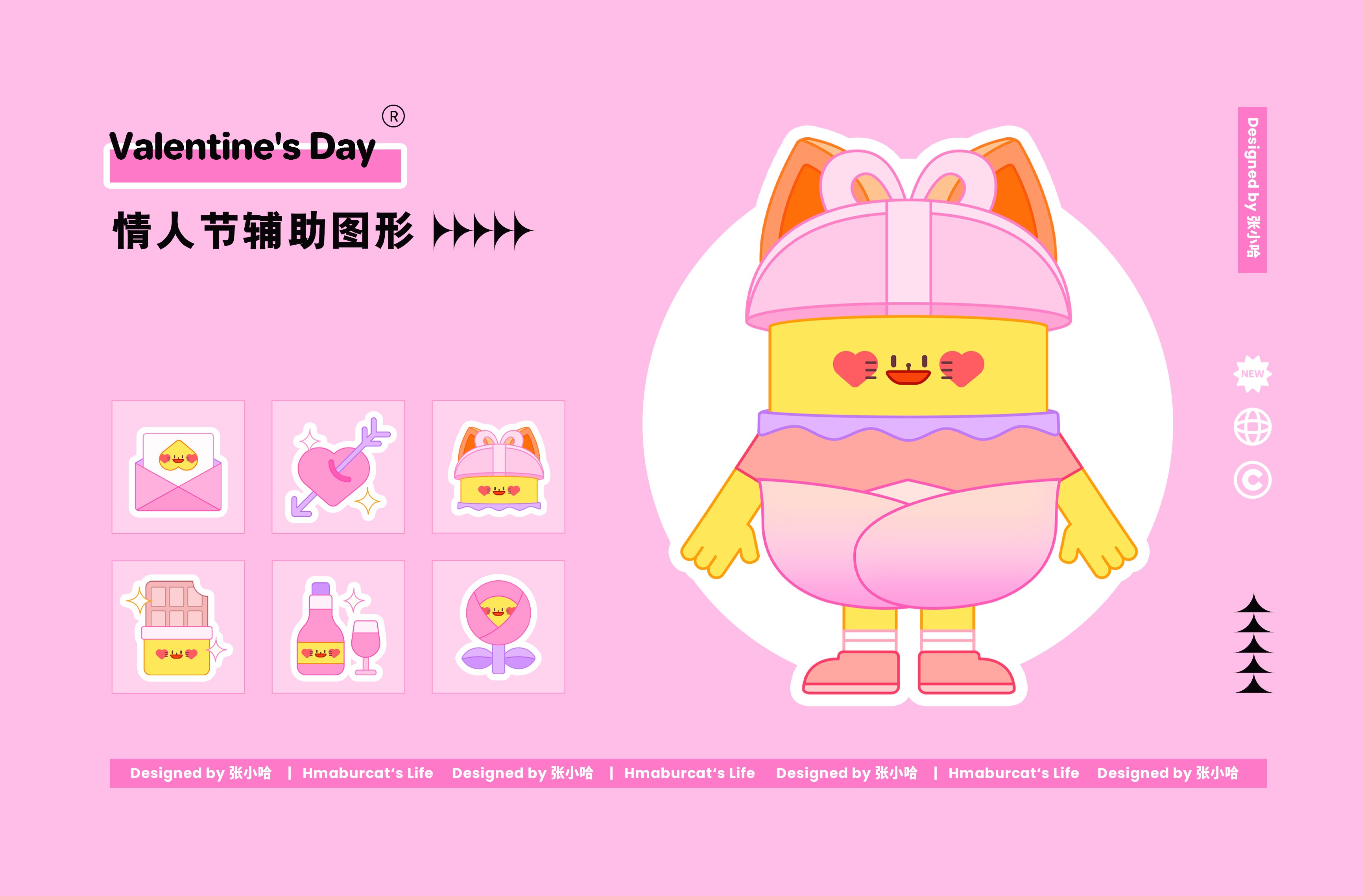 3D c4d 猫 特点 可爱的 食物 汉堡包 知识产权 知识产权设计 吉祥物-29.jpg