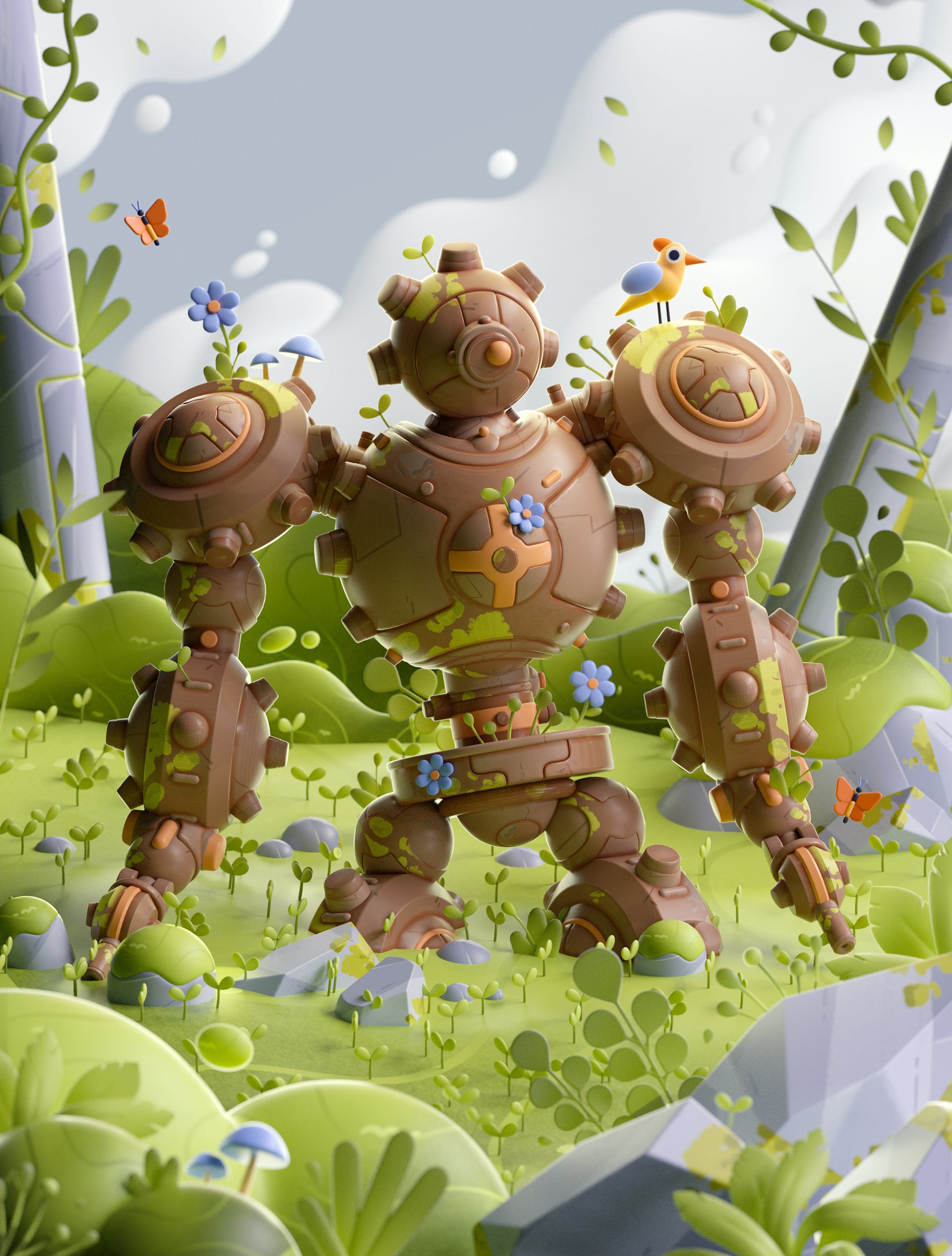 二维 3D 抽象的 艺术 c4d 电脑影像 颜色 设计 插图 自然-13.jpg
