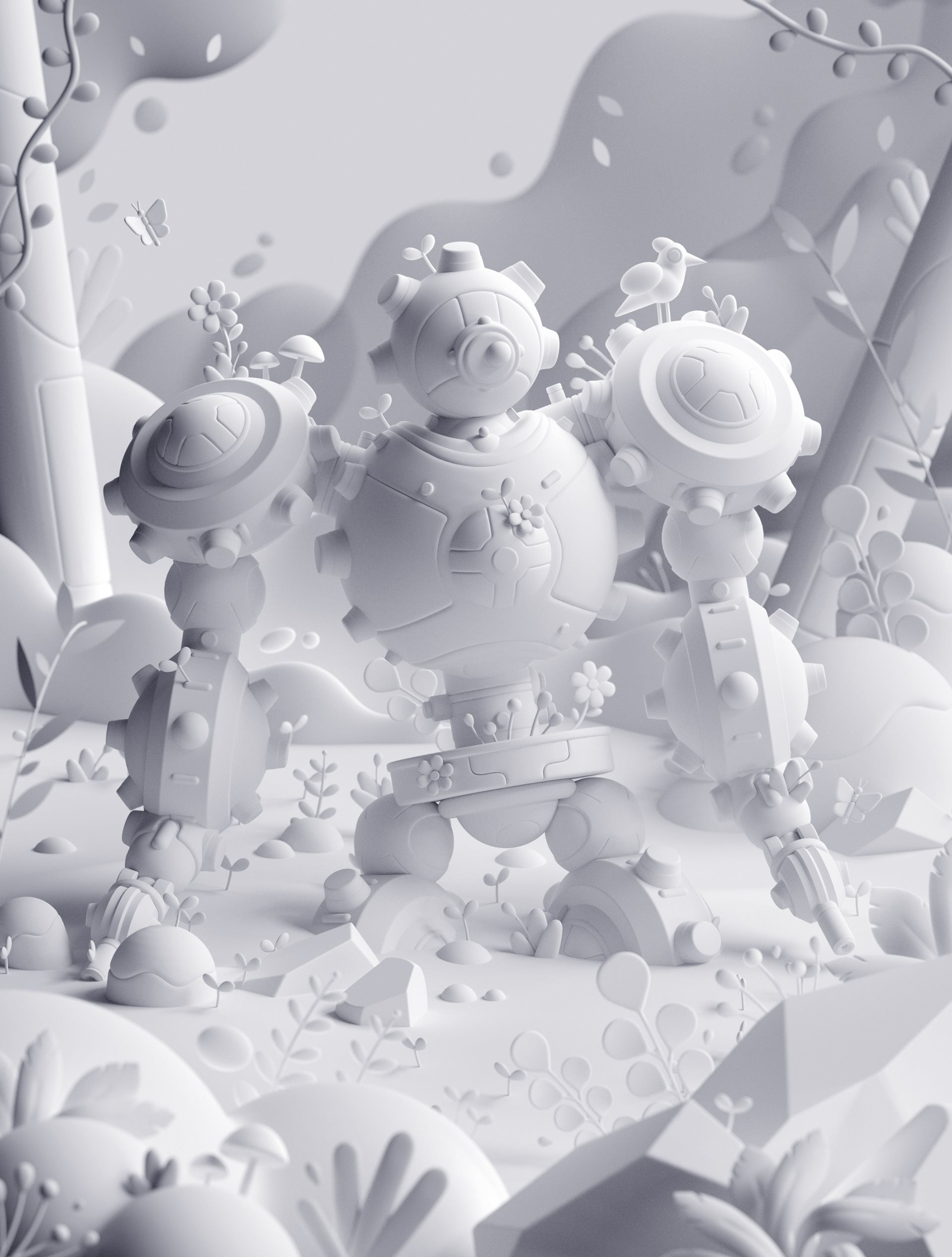 二维 3D 抽象的 艺术 c4d 电脑影像 颜色 设计 插图 自然-14.jpg