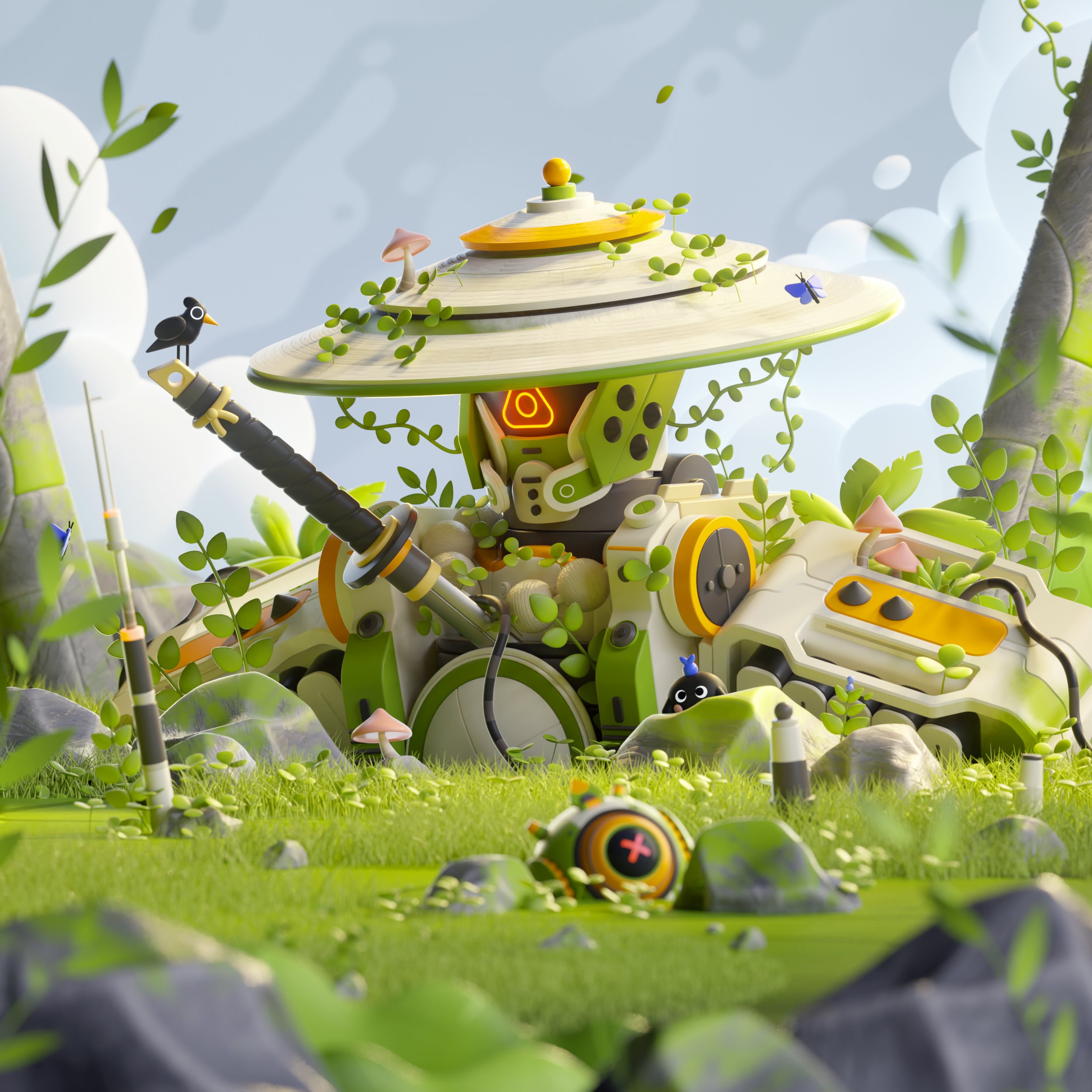 二维 3D 抽象的 艺术 c4d 电脑影像 颜色 设计 插图 自然-20.jpg