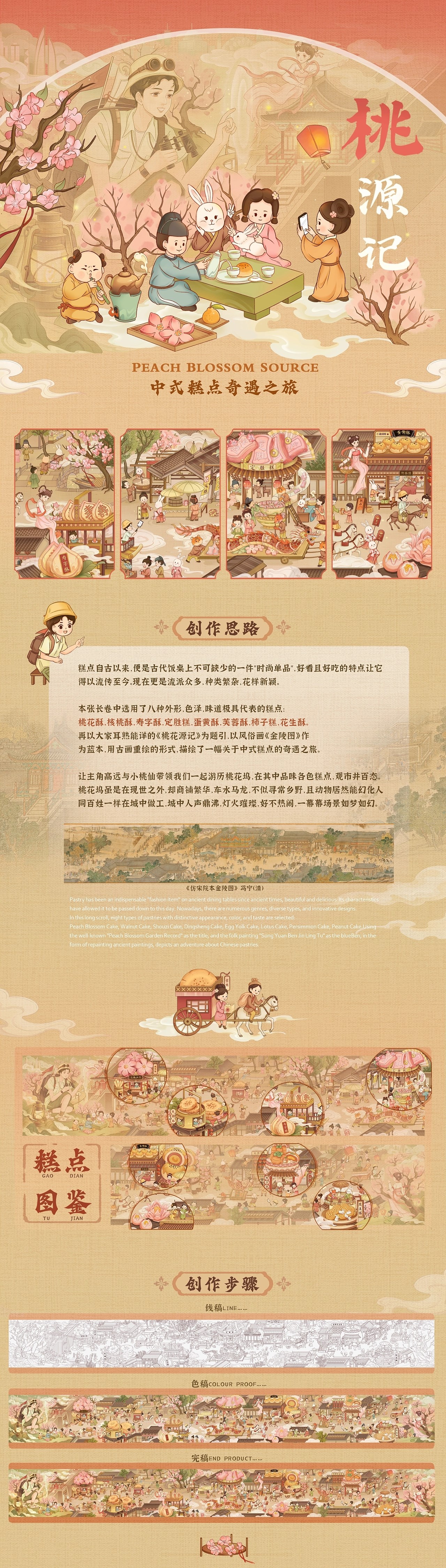 《桃源糕点记》 中式糕点插画长卷  芜湖-乌不己 [10P] (1).jpg