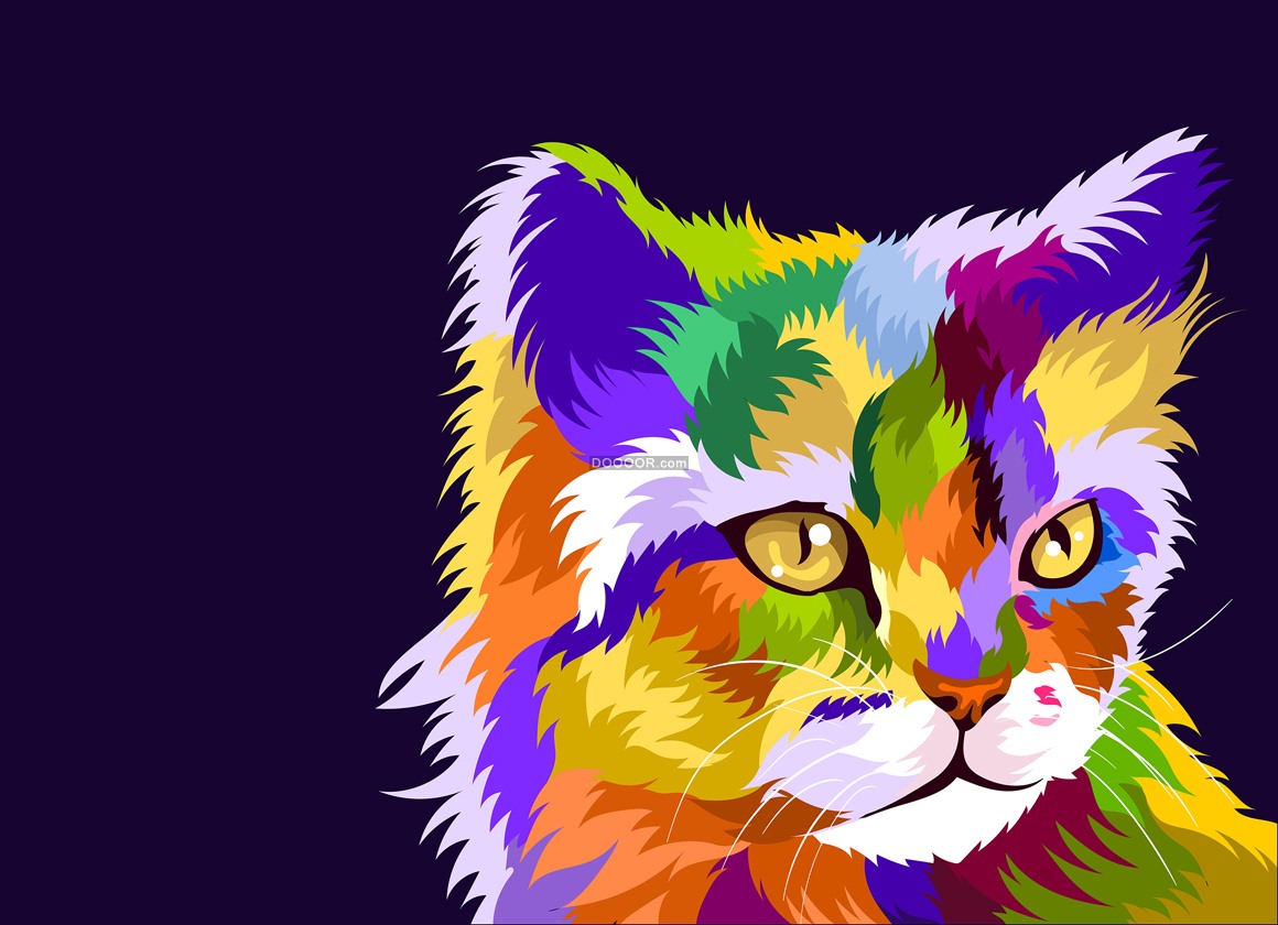 02037_彩色猫咪插图波普艺术风格EPS素材-01.jpg