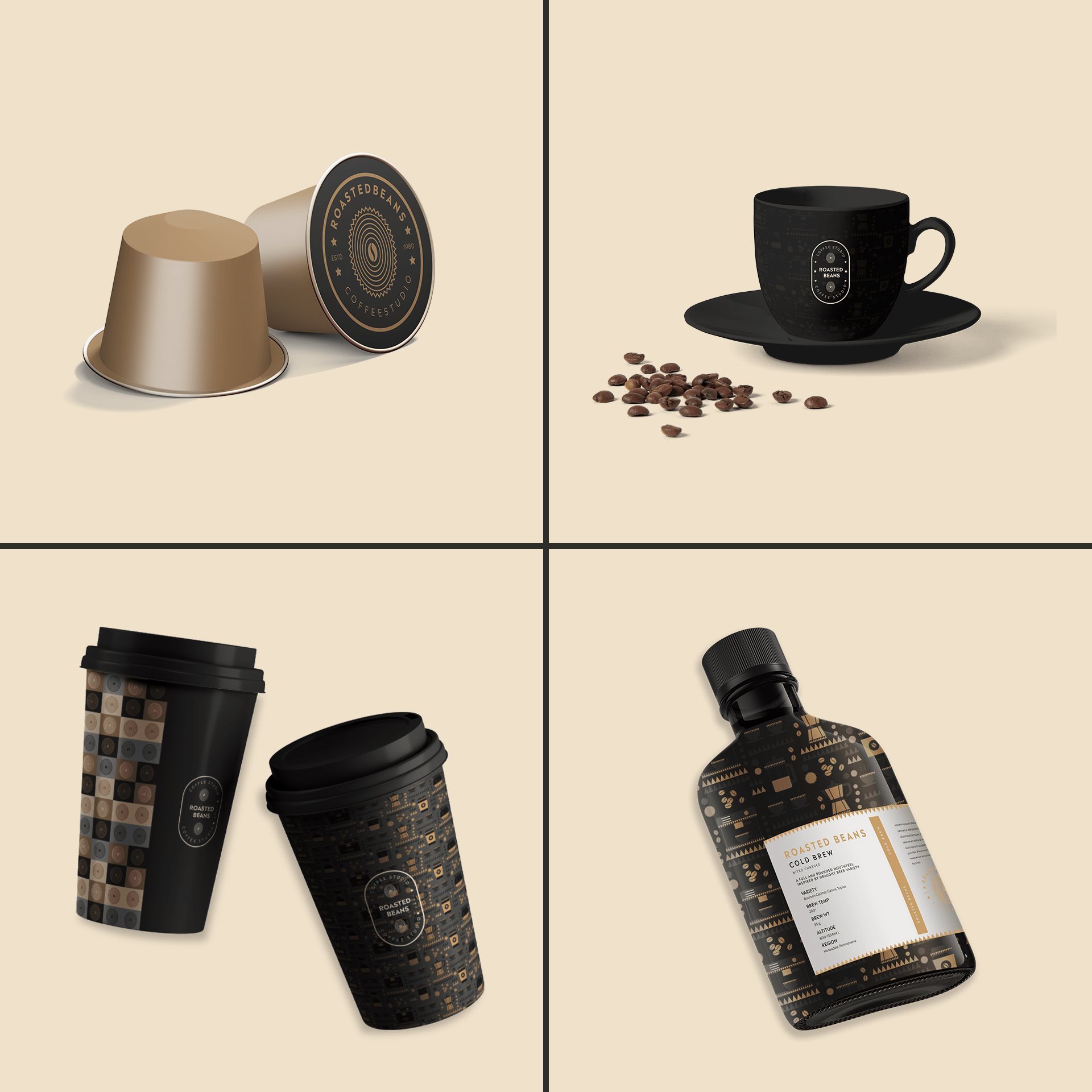 烤豆咖啡Roasted Beans Coffee Brand Identity 品牌标识-12.jpg