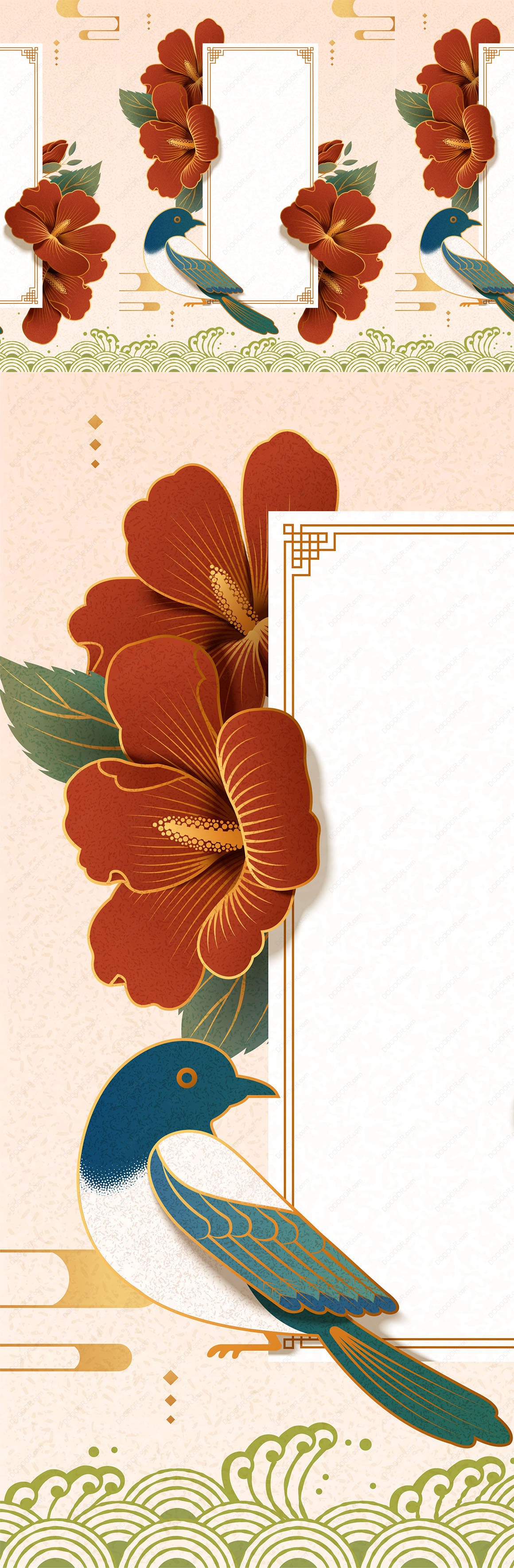 02088_雅致芙蓉花纸质艺术背景EPS素材.jpg