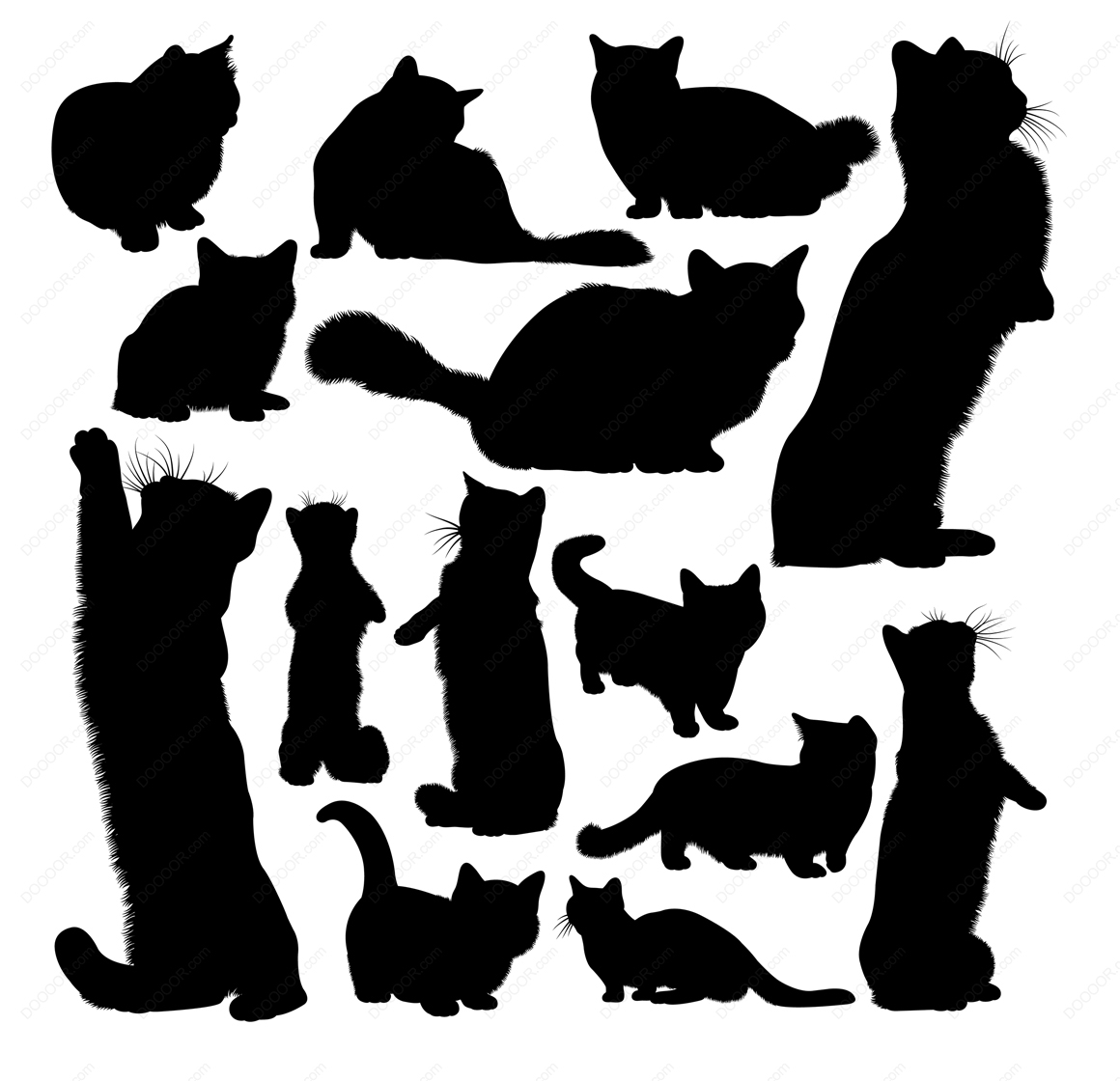 00179_手绘风猫咪剪影合集矢量素材.jpg