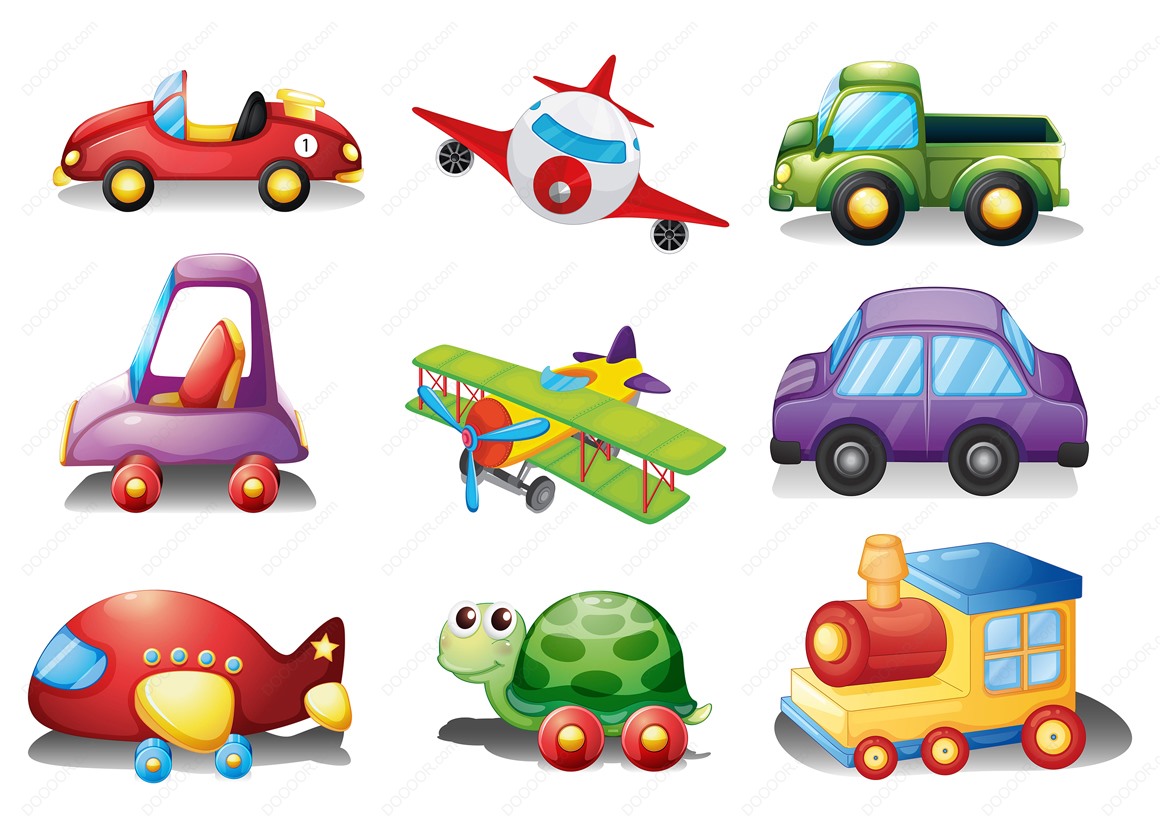 03110_轿车火车等玩具白色背景矢量素材.jpg