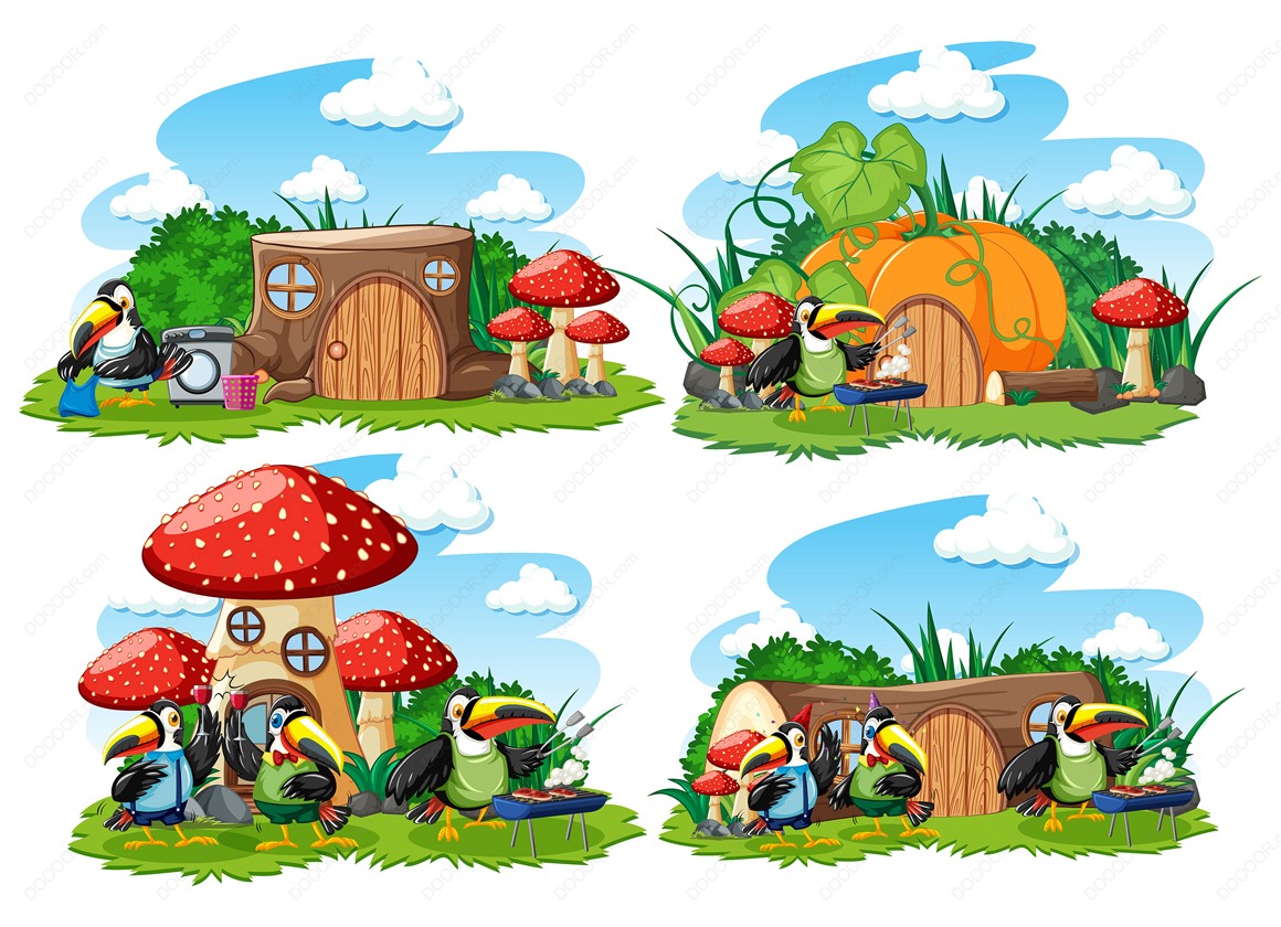 03144_四套奇幻小屋花园与可爱的动物矢量素材.jpg