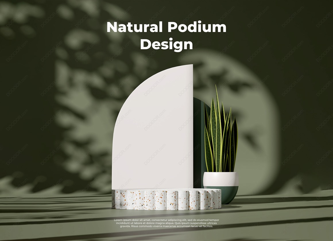 03853_自然环境墨绿色叶影斑驳3D产品展示台渲染PSD模型素材-7.jpg