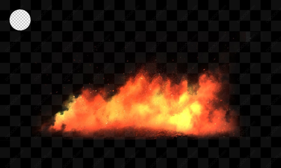 04659_橙黄色火焰透明背景的火灾爆炸效果PSD素材.jpg