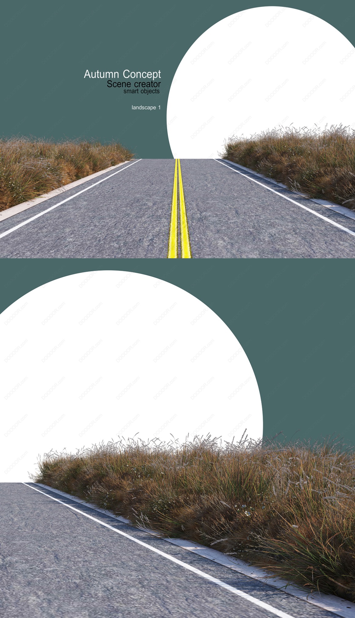 04090_公路两旁绿树与草地超清PSD场景模板素材-6.jpg