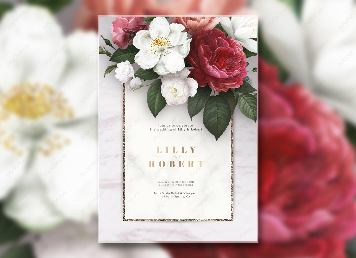 06198_手绘鲜花海报花卉婚礼请柬PSD模板素材-5.jpg