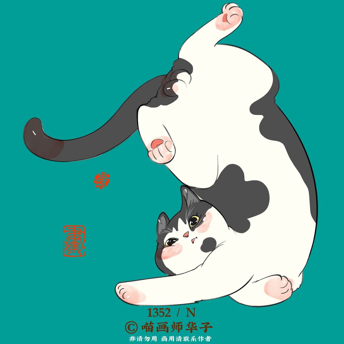 可爱猫喵卡通插画合集欣赏-02.jpg