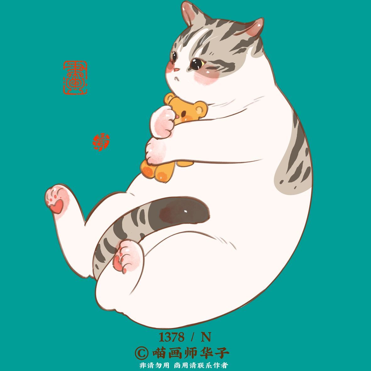 可爱猫喵卡通插画合集欣赏-27.jpg