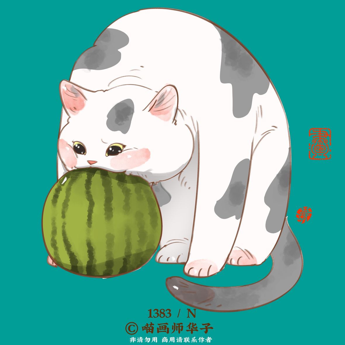 可爱猫喵卡通插画合集欣赏-32.jpg