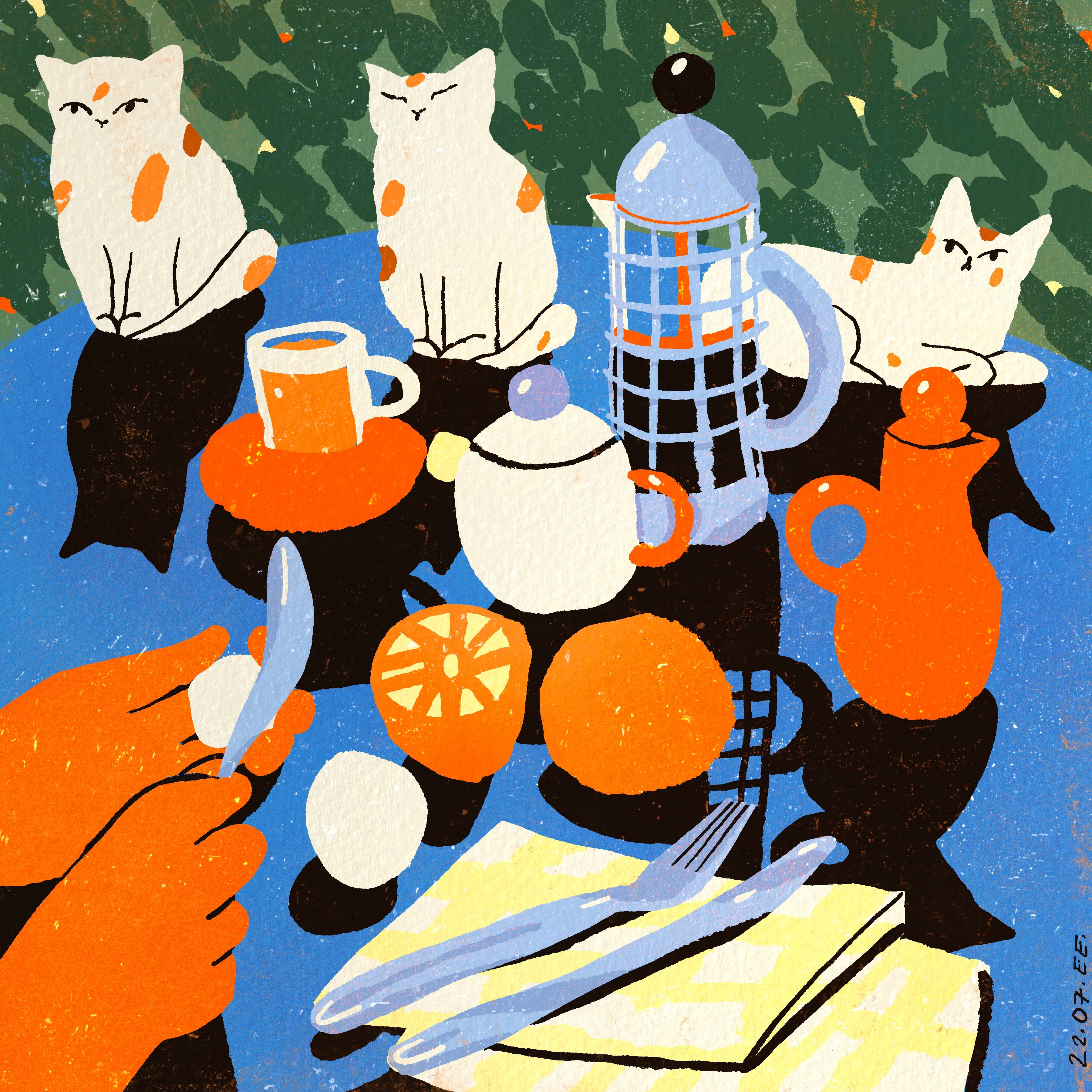 日式居家风人物场景猫猫插画设计-11.jpg
