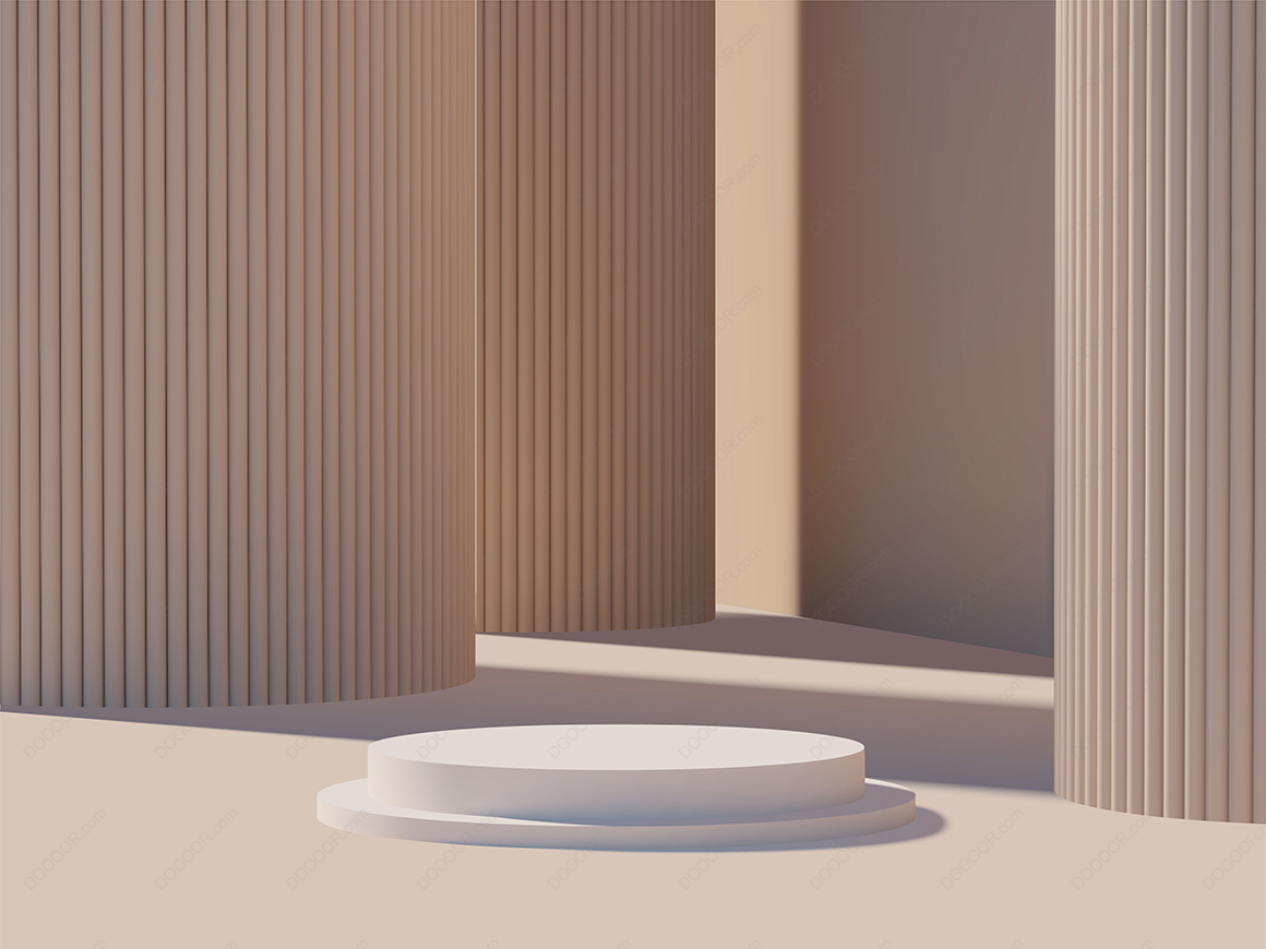 08670_米色罗马柱背景产品展示台模型.jpg