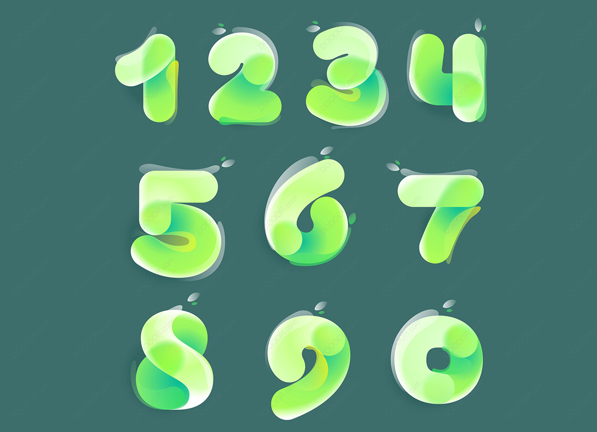 09054_渐变绿色透明玻璃感数字矢量素材.jpg