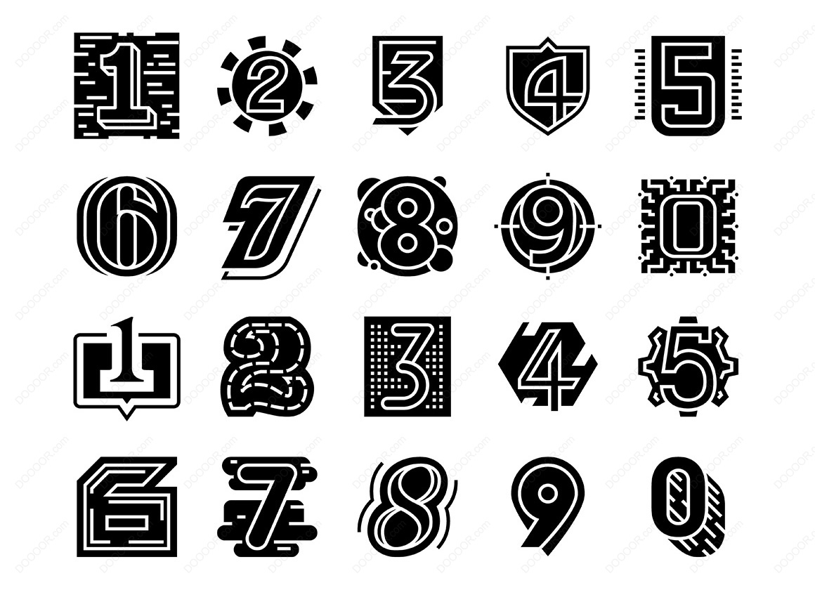 09052_趣味造型黑色数字矢量素材.jpg